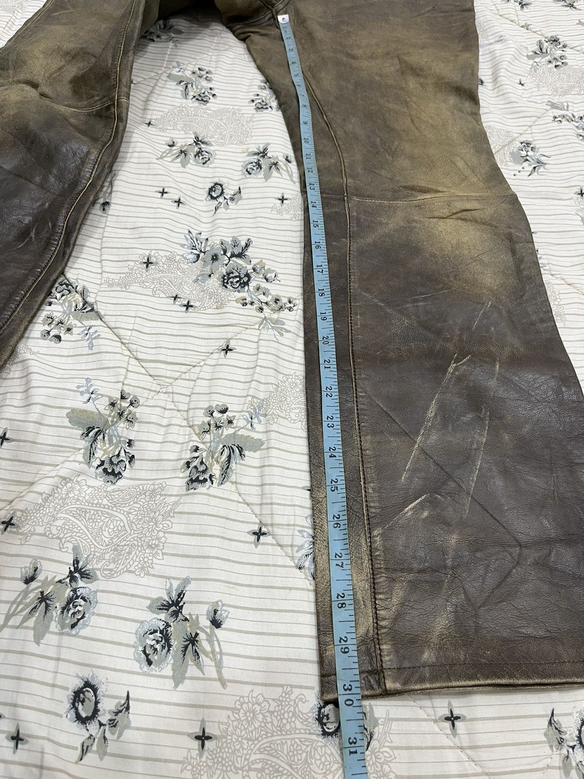 Issey Miyake X. TETE HOMME ROCK N ROLL LEATHER PANTS Size US 32 / EU 48 - 17 Thumbnail