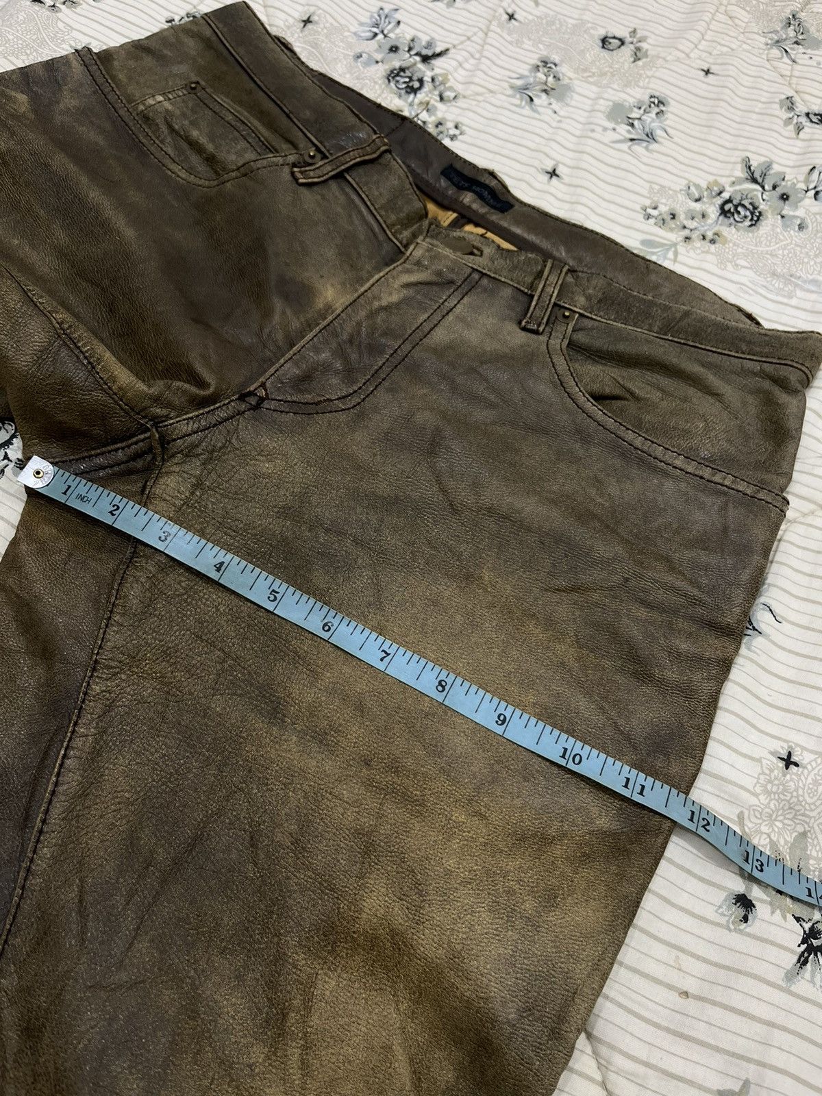 Issey Miyake X. TETE HOMME ROCK N ROLL LEATHER PANTS Size US 32 / EU 48 - 14 Thumbnail