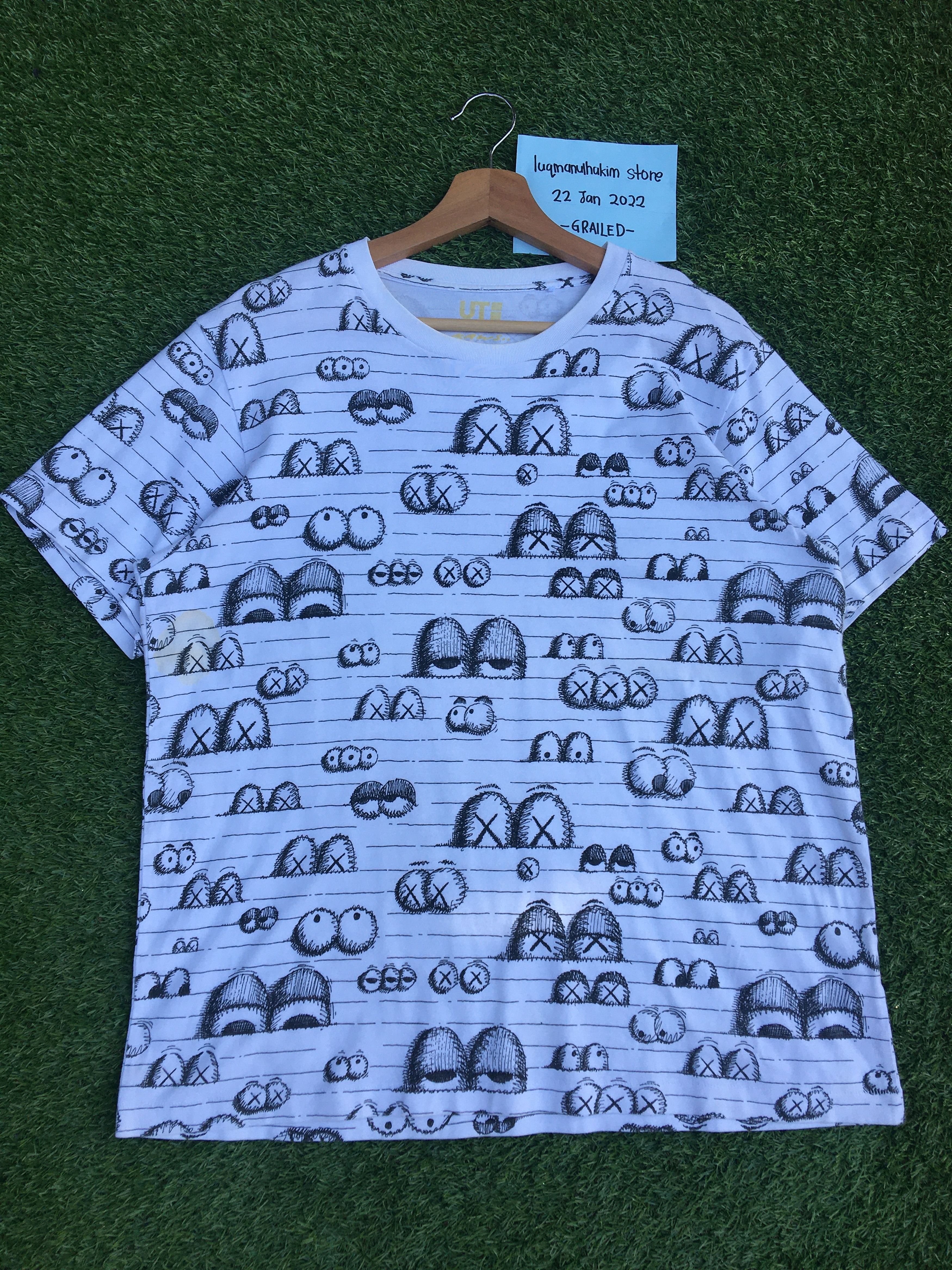 Rare Uniqlo x KAWS Graphic Logo Tshirt