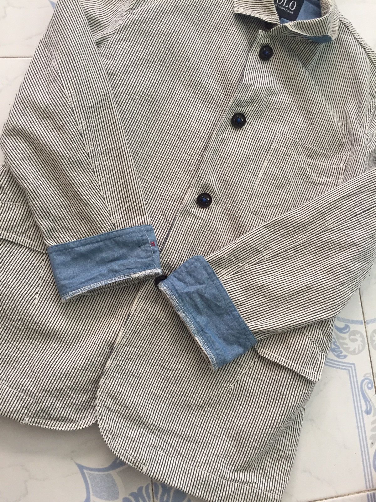 Designer × U.S. Polo Assn. Polo British Country Spirit Stripes Button Up Jacket Size US M / EU 48-50 / 2 - 16 Thumbnail