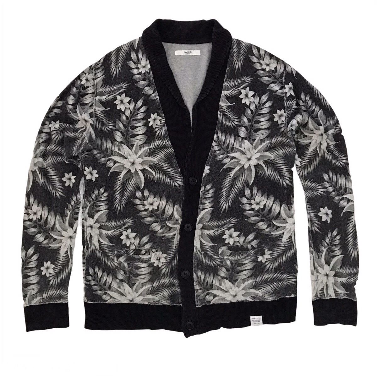 Japanese Brand Azul by Moussy Nice Floral Cardigan Size US L / EU 52-54 / 3 - 1 Thumbnail