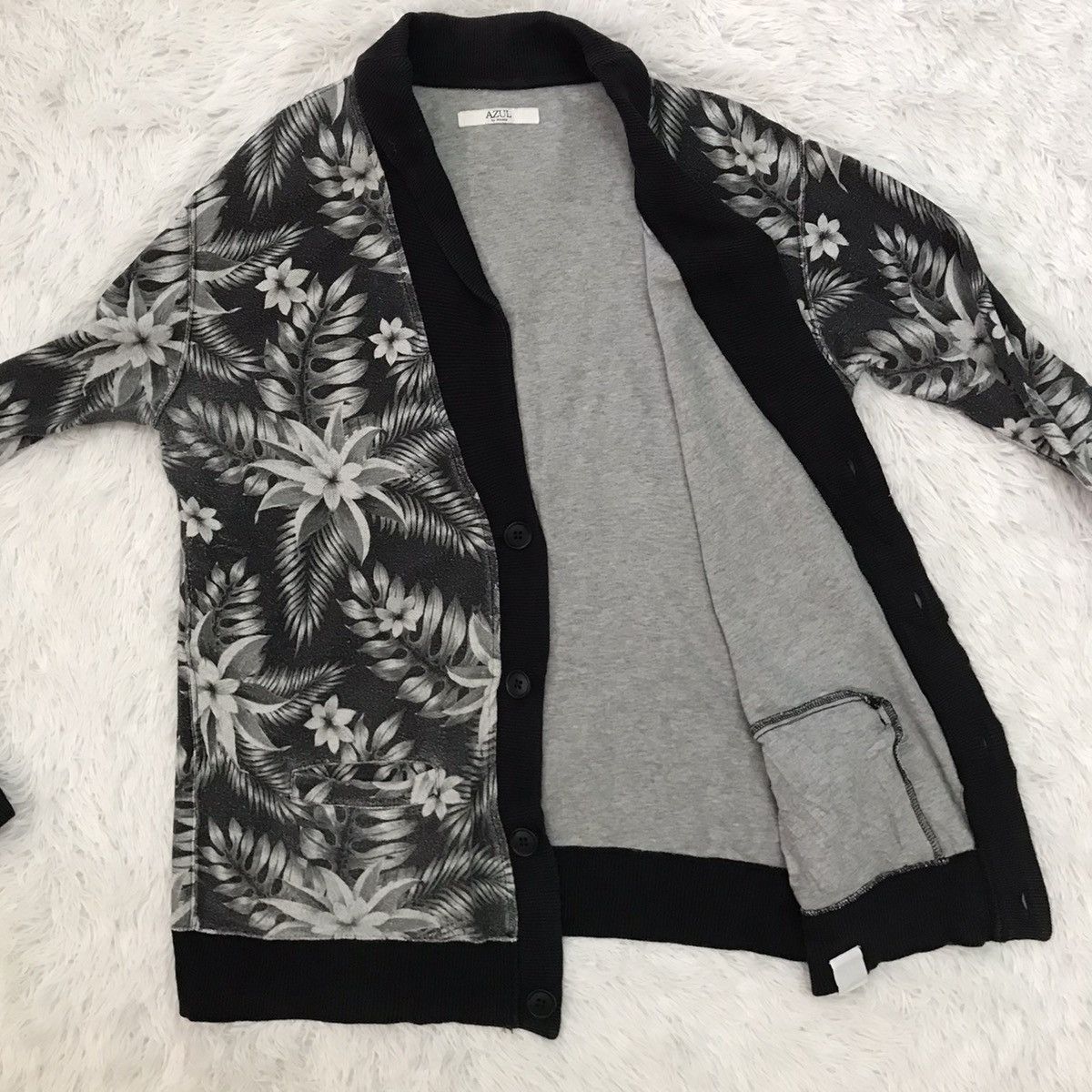 Japanese Brand Azul by Moussy Nice Floral Cardigan Size US L / EU 52-54 / 3 - 13 Thumbnail