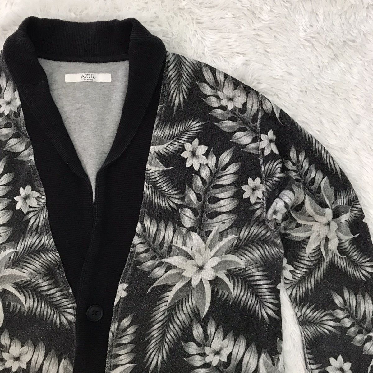 Japanese Brand Azul by Moussy Nice Floral Cardigan Size US L / EU 52-54 / 3 - 5 Thumbnail