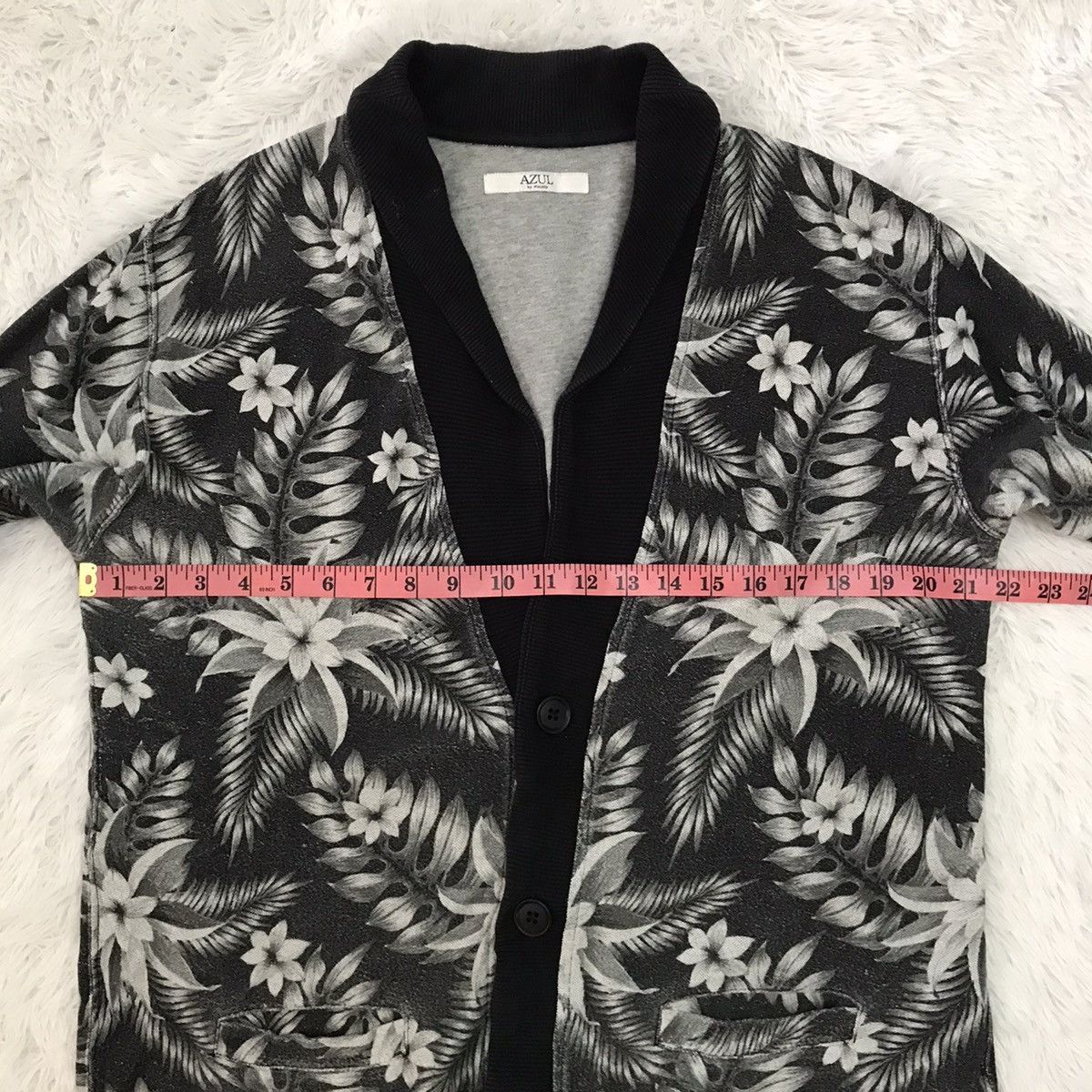 Japanese Brand Azul by Moussy Nice Floral Cardigan Size US L / EU 52-54 / 3 - 19 Thumbnail
