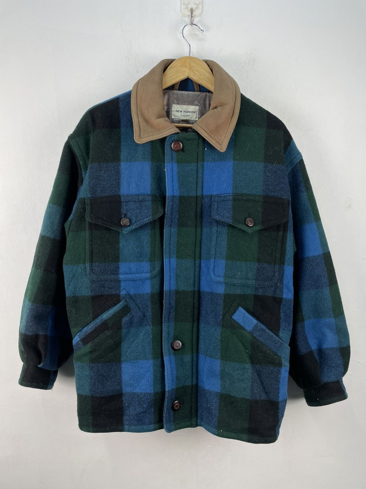 Vintage Vintage 80s New Yoker Legend Wool Flannel Jacket Western Size US M / EU 48-50 / 2 - 3 Thumbnail