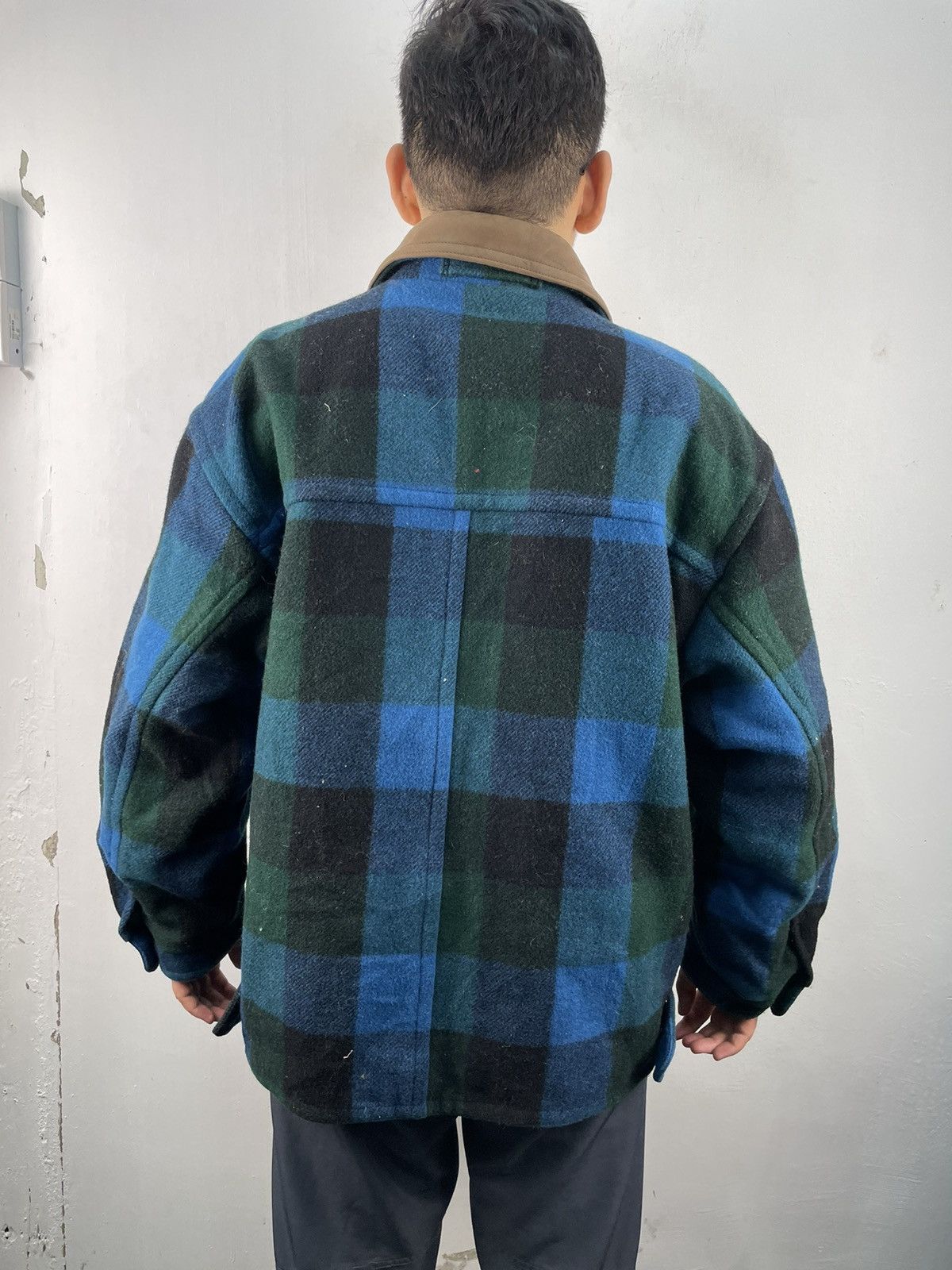Vintage Vintage 80s New Yoker Legend Wool Flannel Jacket Western Size US M / EU 48-50 / 2 - 2 Thumbnail