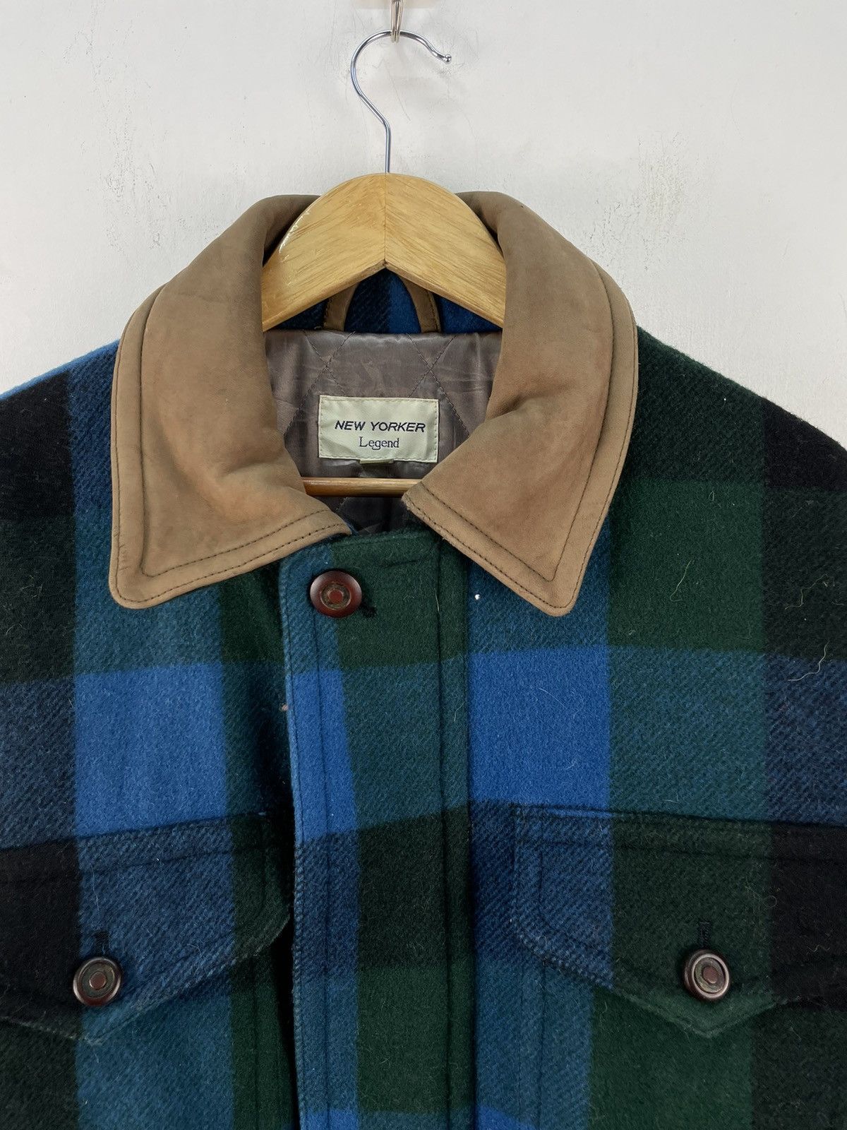 Vintage Vintage 80s New Yoker Legend Wool Flannel Jacket Western Size US M / EU 48-50 / 2 - 8 Thumbnail