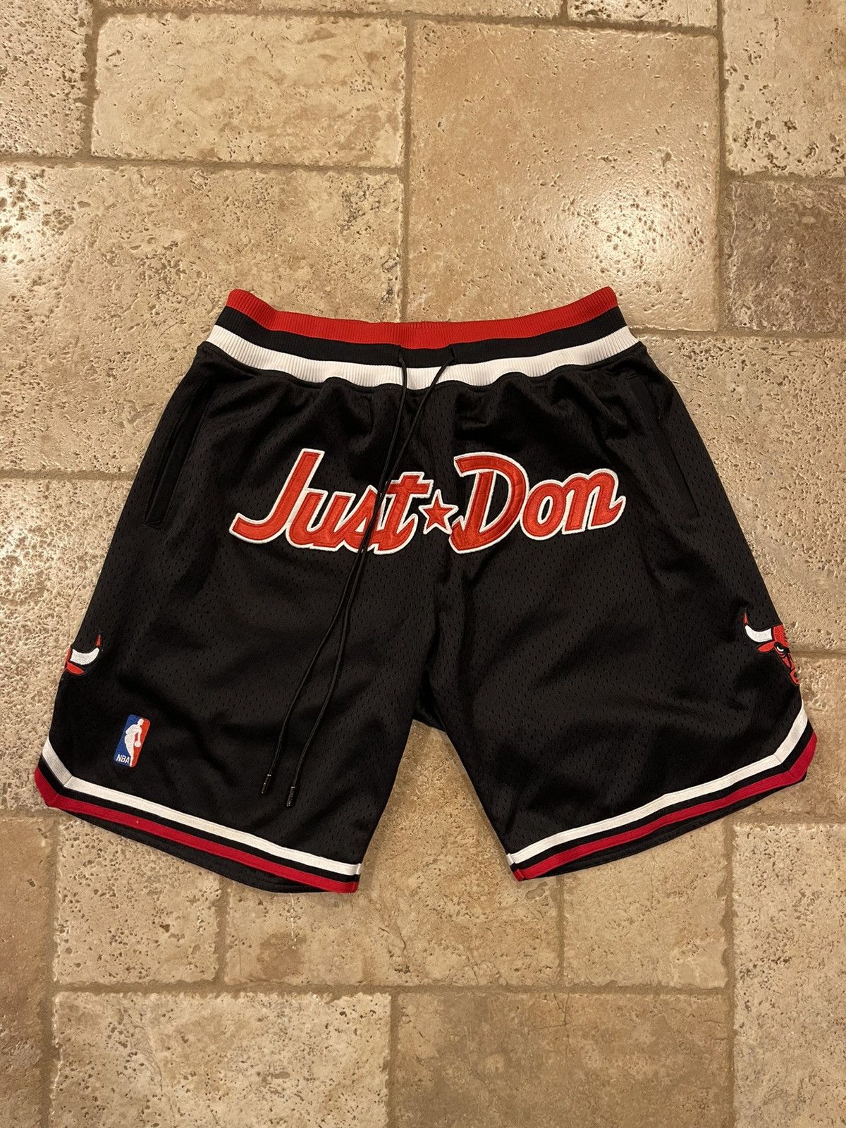 image of Mitchell & Ness Nba Chicago Bulls OG Black Shorts, Men's (Size 34)