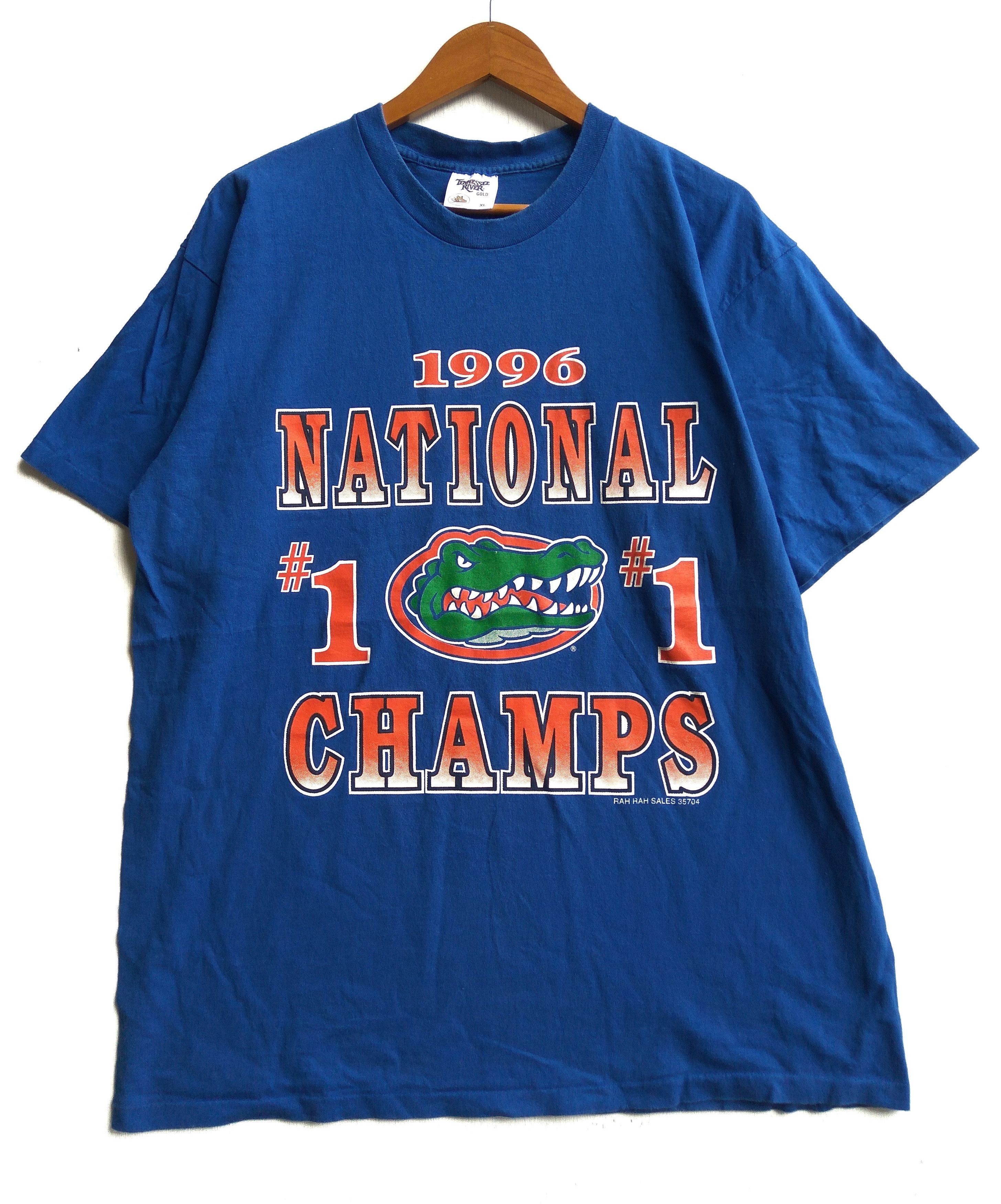 NCAA × NFL × Vintage Vintage 90s National Champs Florida Gators Nfl t shirt Size US XL / EU 56 / 4 - 1 Thumbnail