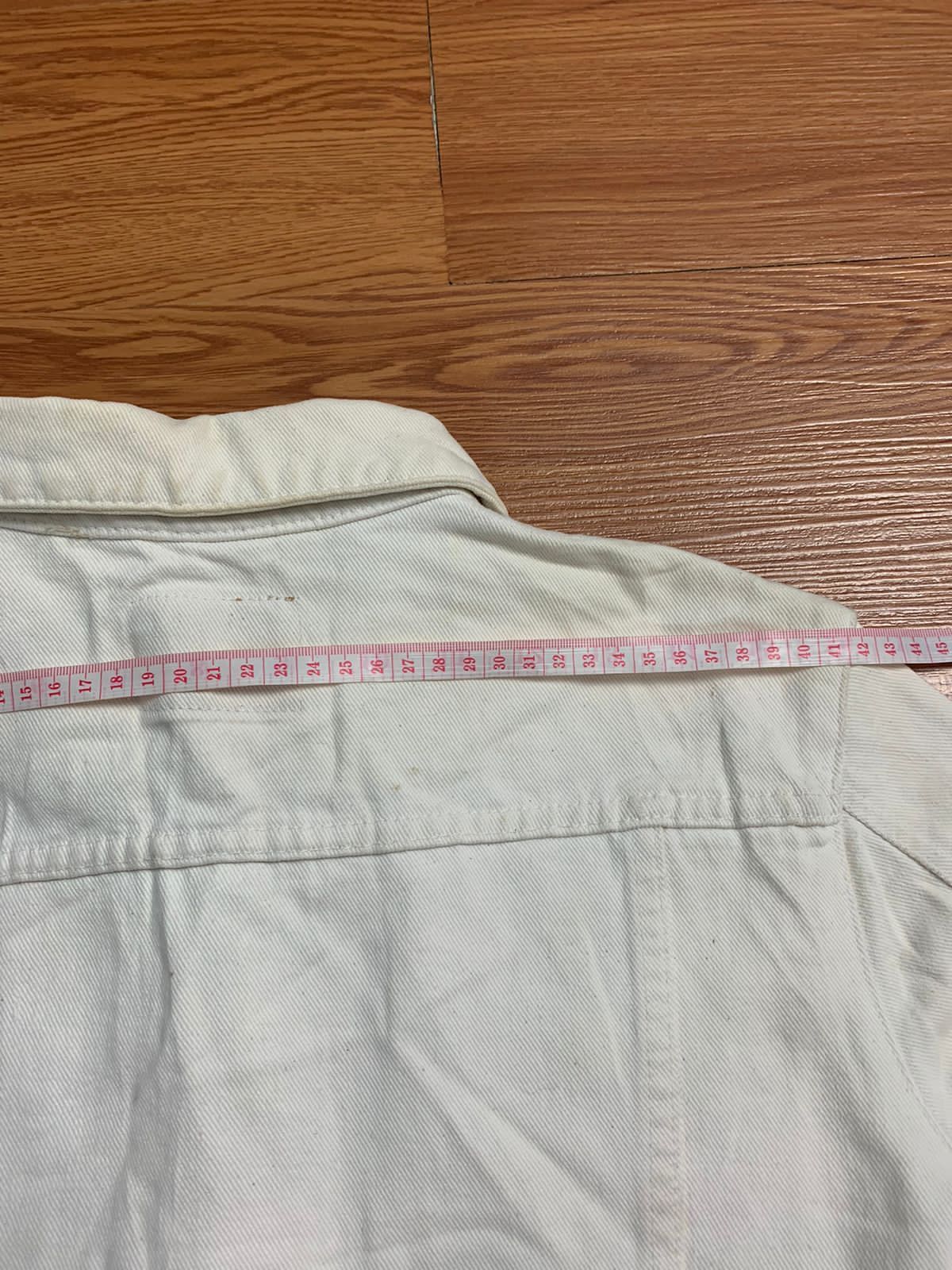 Helmut Lang Helmut Lang 1998 3 Pocket White Denim Jacket Size US S / EU 44-46 / 1 - 18 Thumbnail