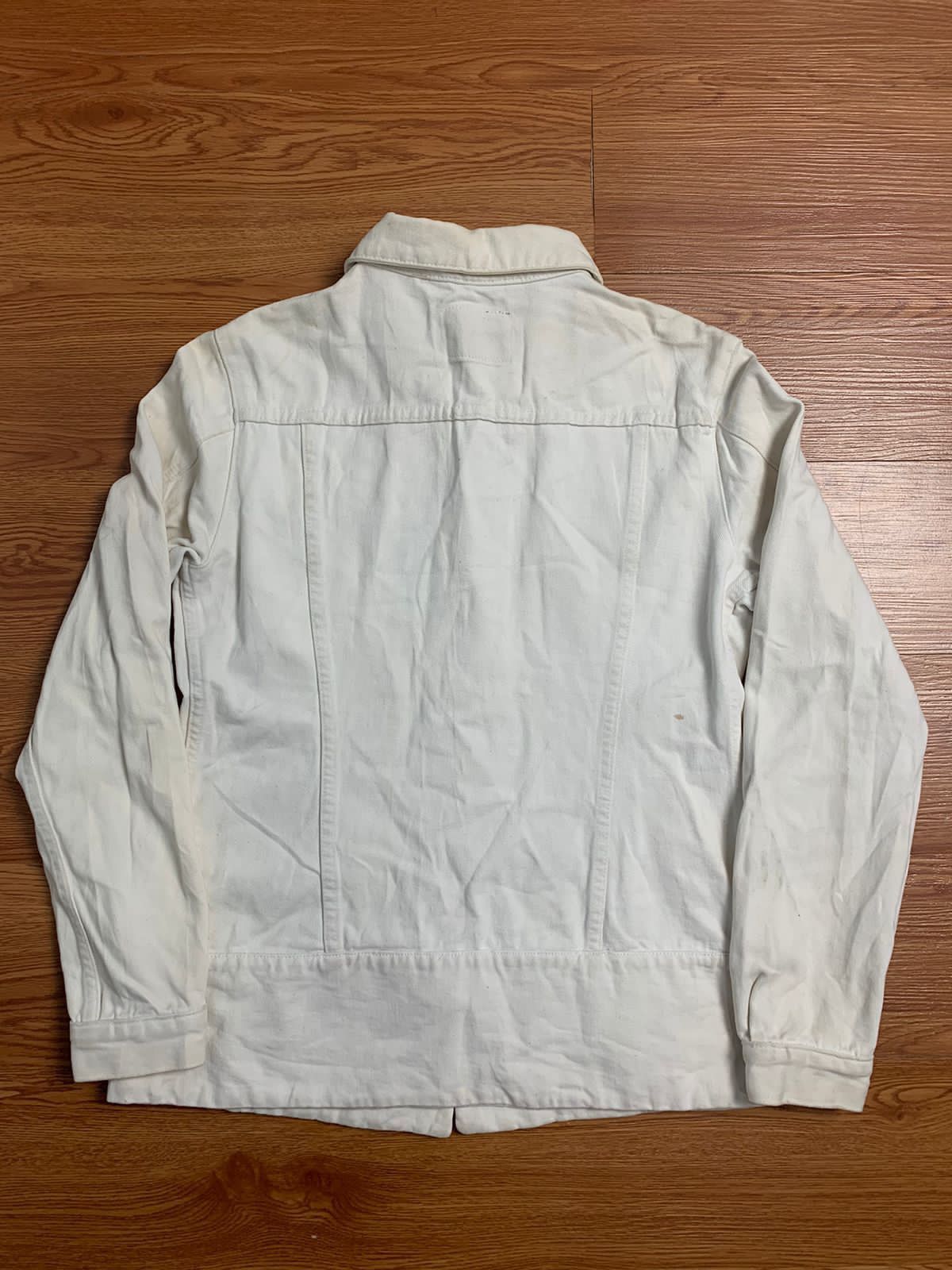 Helmut Lang Helmut Lang 1998 3 Pocket White Denim Jacket Size US S / EU 44-46 / 1 - 6 Thumbnail