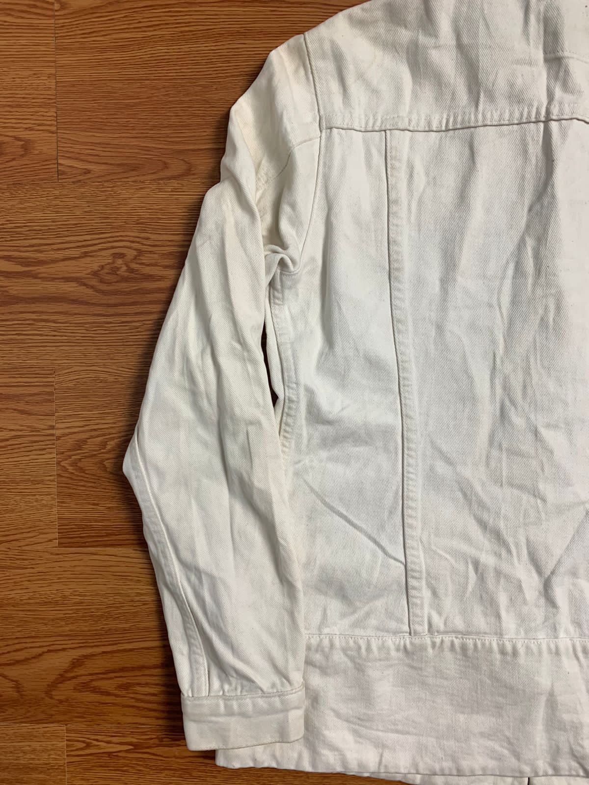 Helmut Lang Helmut Lang 1998 3 Pocket White Denim Jacket Size US S / EU 44-46 / 1 - 7 Thumbnail