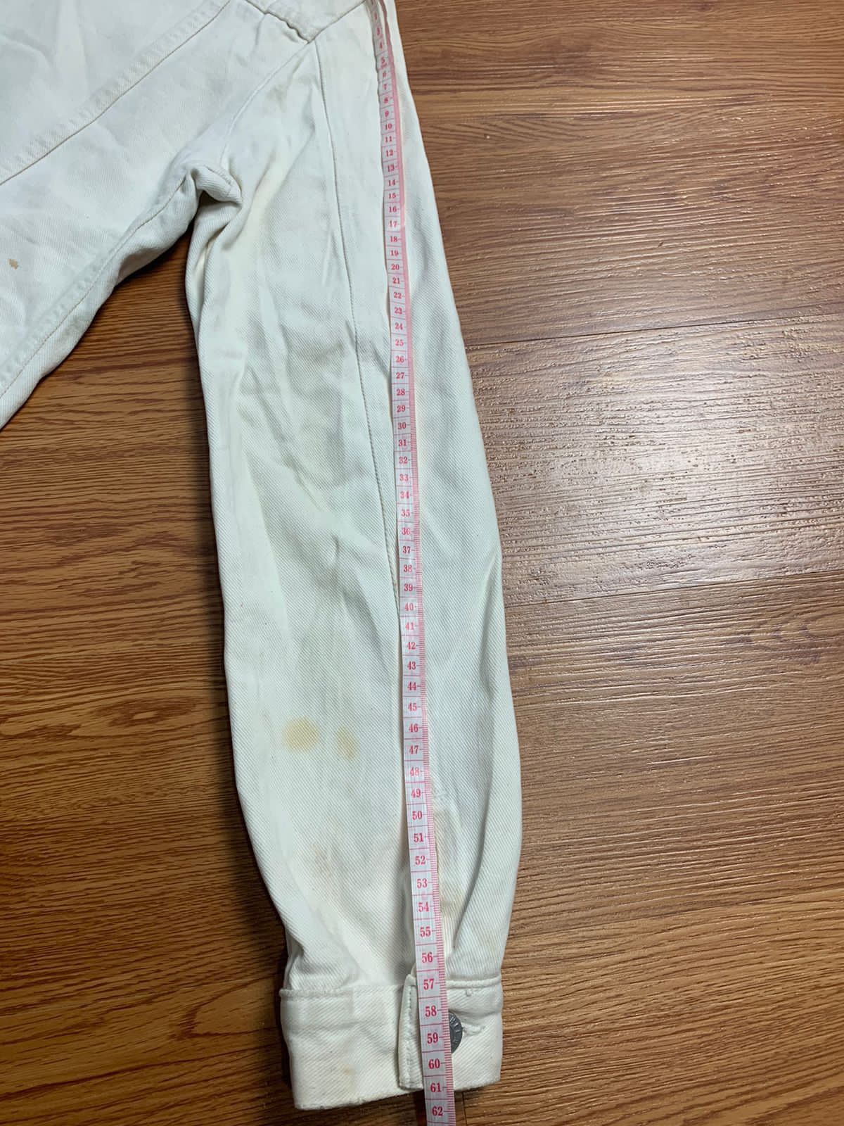 Helmut Lang Helmut Lang 1998 3 Pocket White Denim Jacket Size US S / EU 44-46 / 1 - 19 Thumbnail
