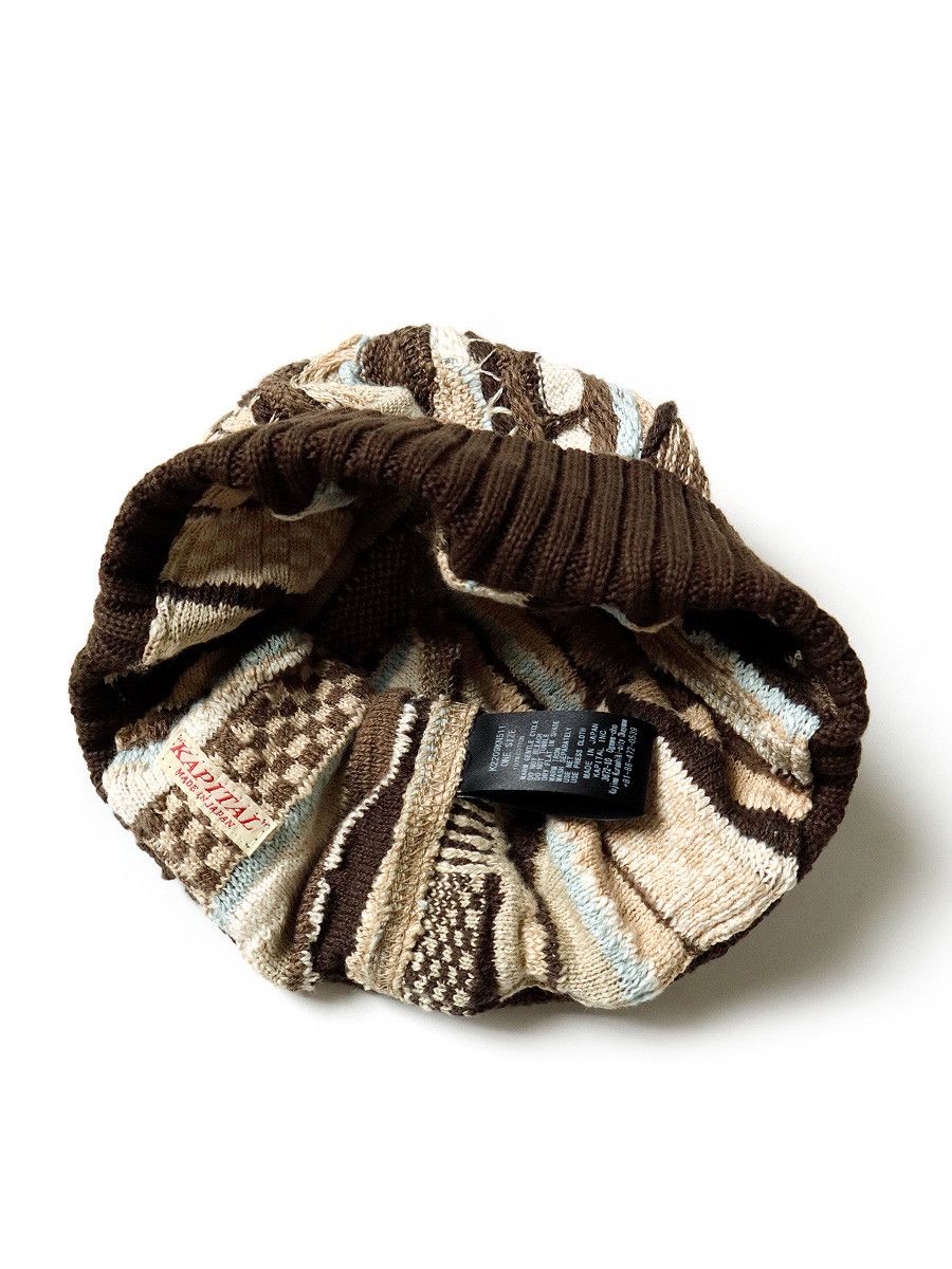 Kapital Kapital 7G Knit Gaudy Cap Size ONE SIZE - 9 Thumbnail