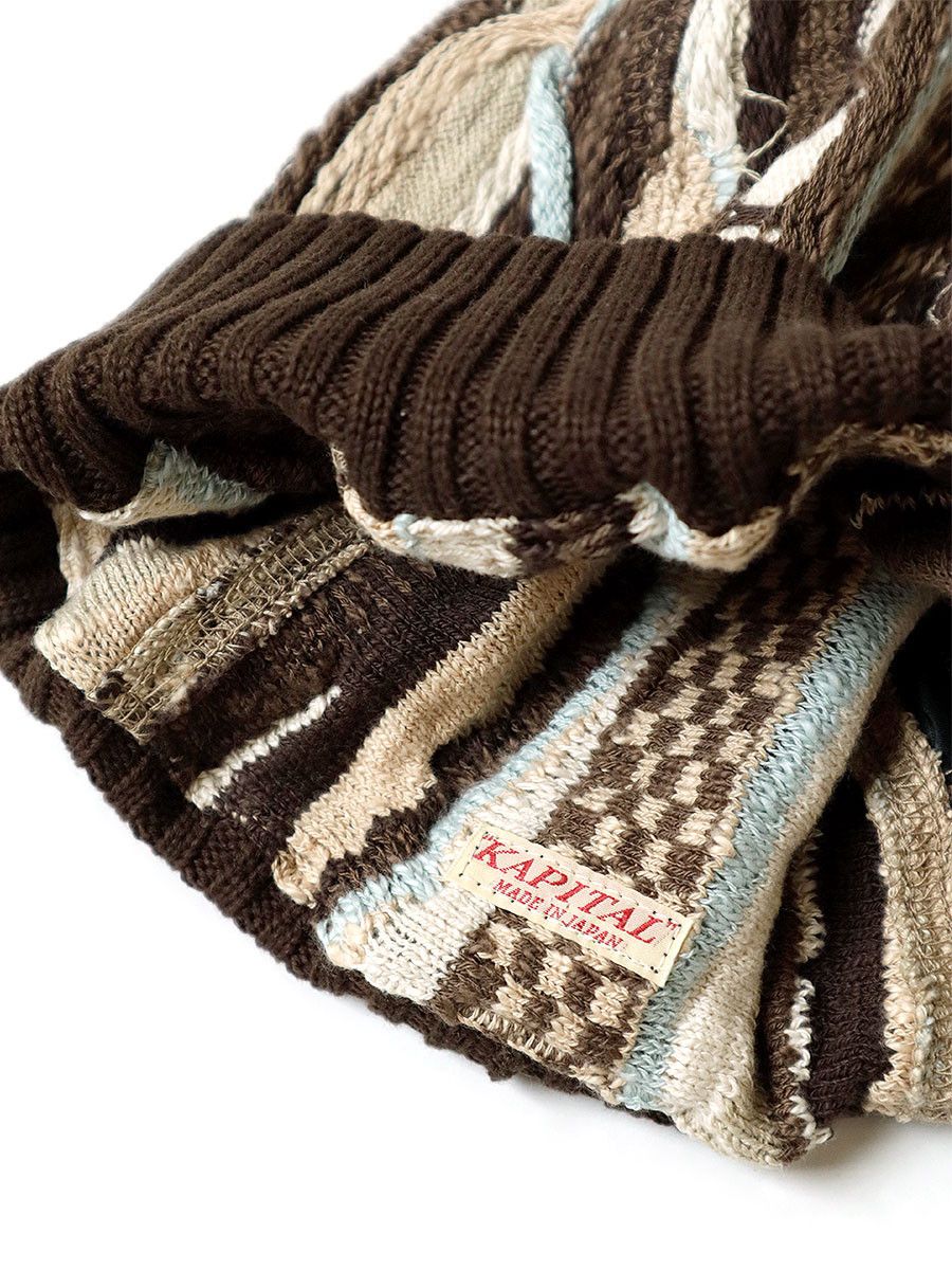 Kapital Kapital 7G Knit Gaudy Cap Size ONE SIZE - 6 Thumbnail