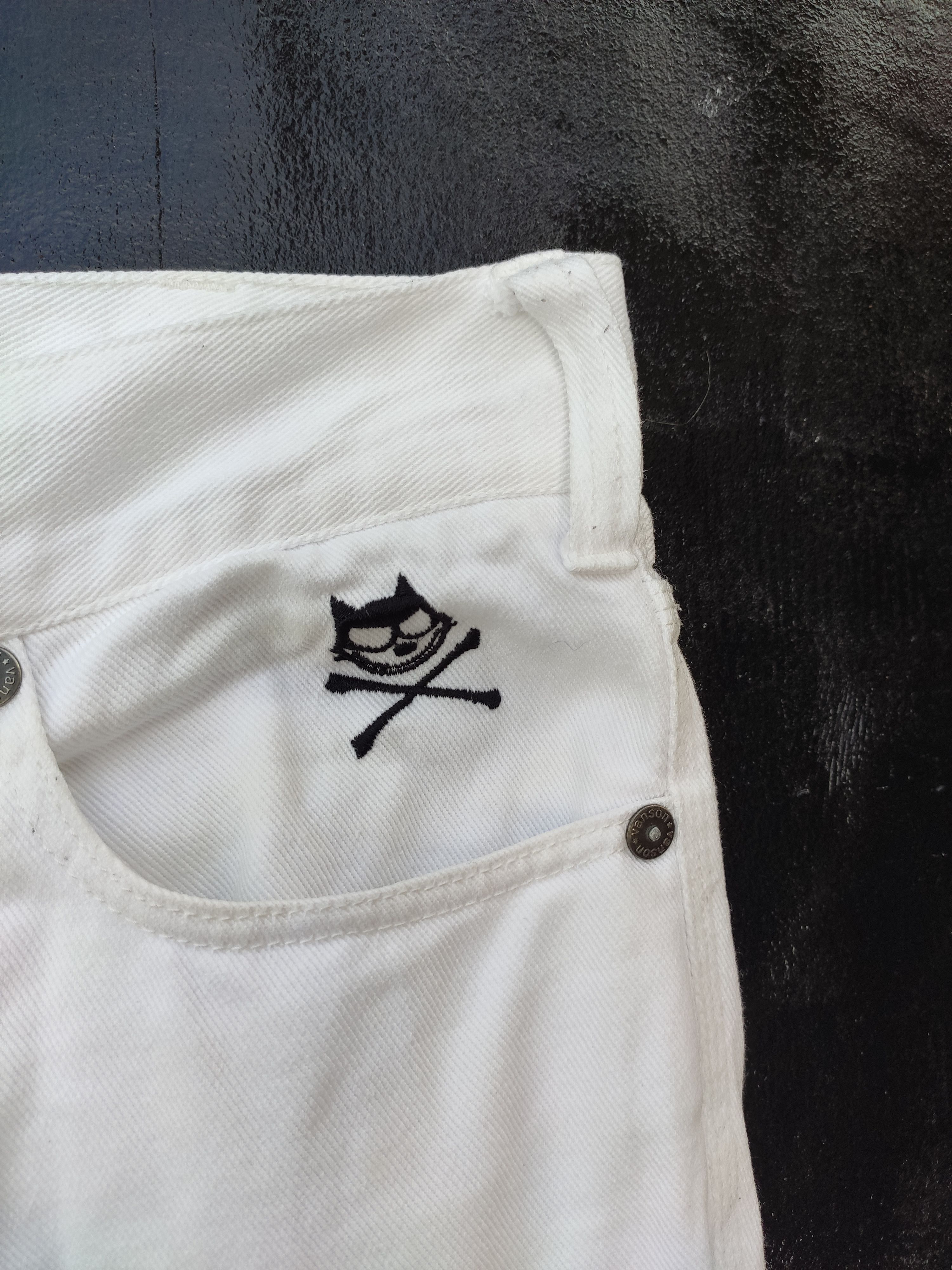 Cartoon Network × Japanese Brand × Vanson Leathers Vanson Leathers X Felix the Cat pants embroidery rare Size US 34 / EU 50 - 4 Thumbnail