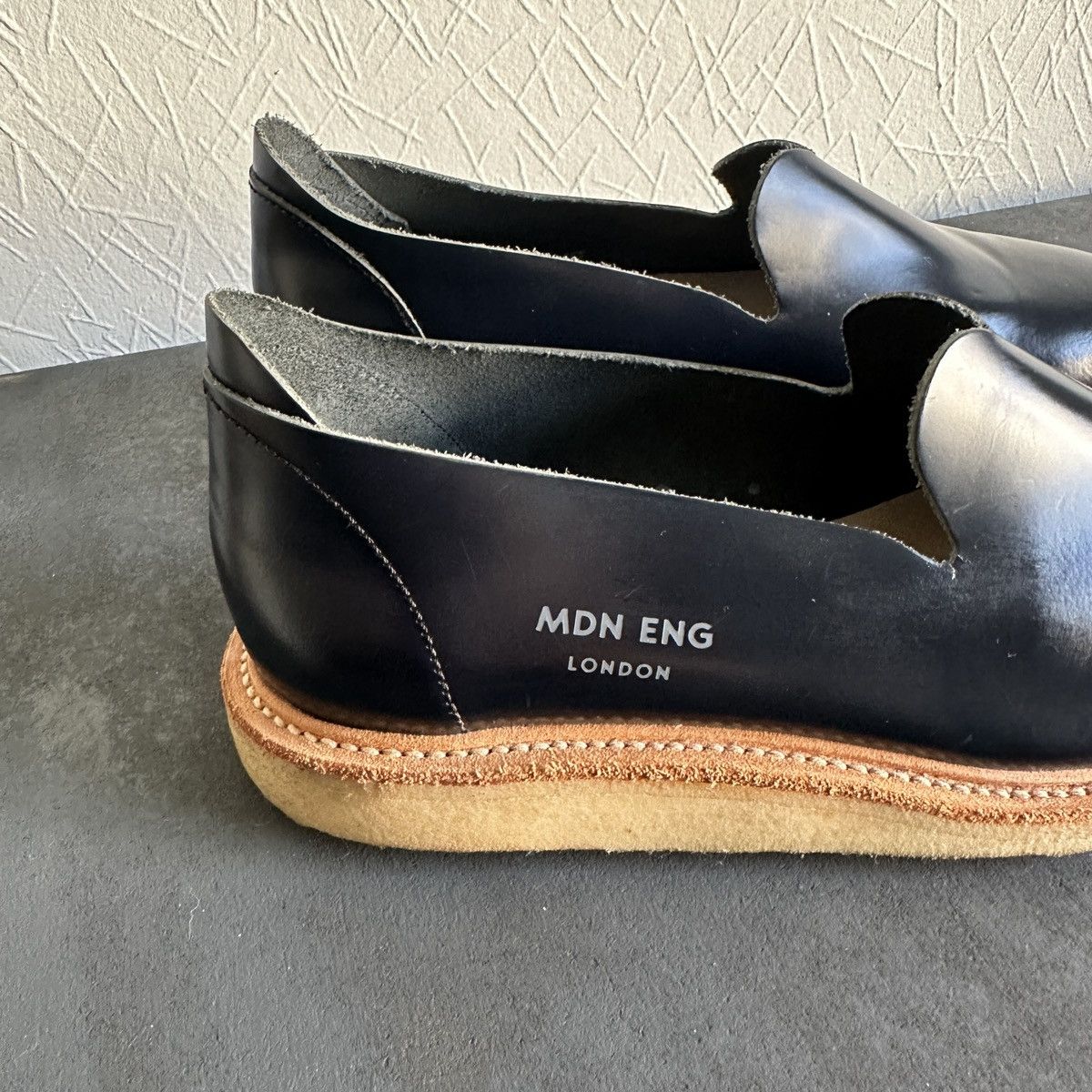 Handmade Modern English London Genuine Leather Hand Made Shoes Size US 8 / EU 41 - 5 Thumbnail
