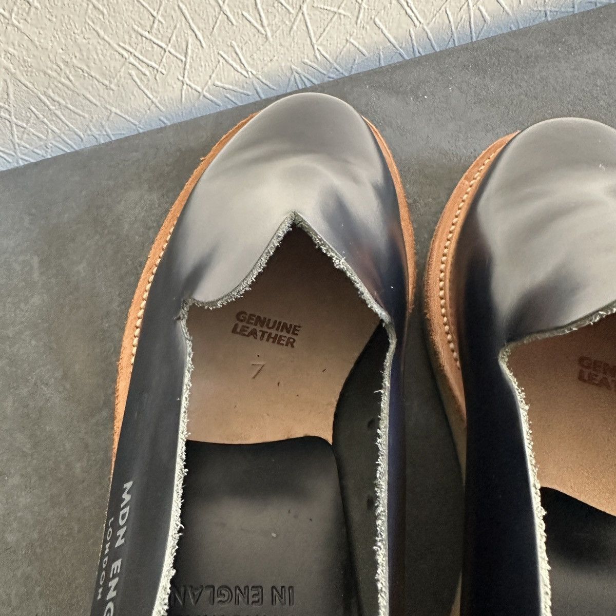Handmade Modern English London Genuine Leather Hand Made Shoes Size US 8 / EU 41 - 7 Thumbnail