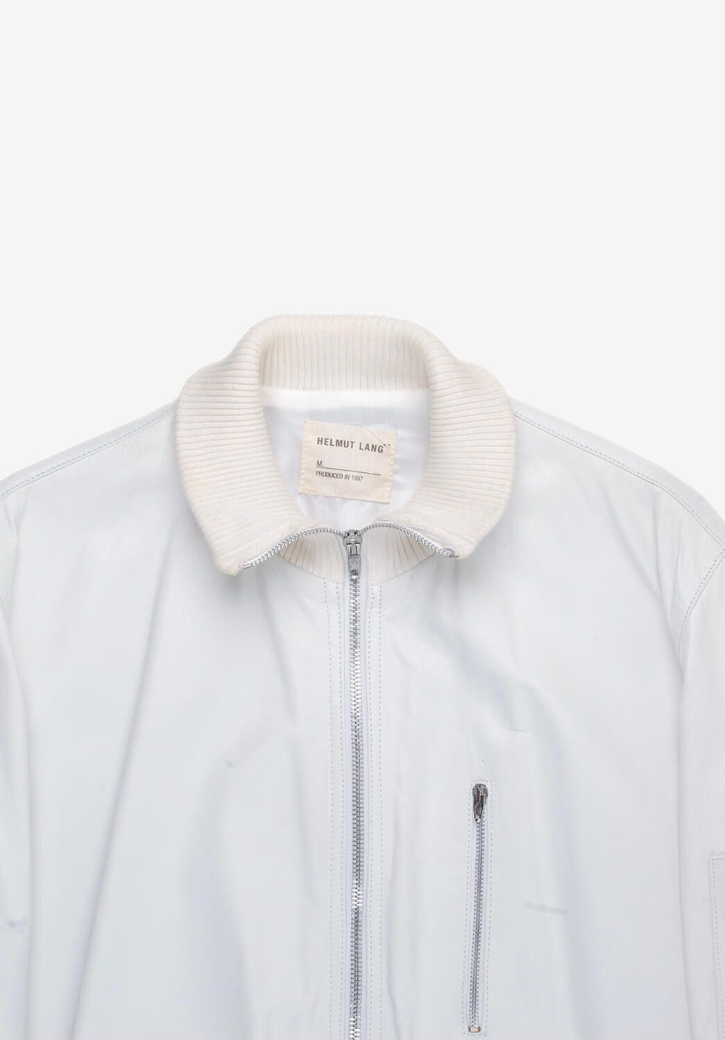 Helmut Lang Vintage Helmut Lang Leather Men Bomber Jacket Size 50IT(M) Size US M / EU 48-50 / 2 - 2 Thumbnail