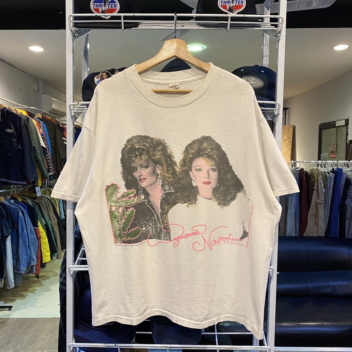 image of Band Tees x Tour Tee The Judds Wynonna And Naomi Tour 1991 VTG 90's Tshirt in White, Men's (Size XL
