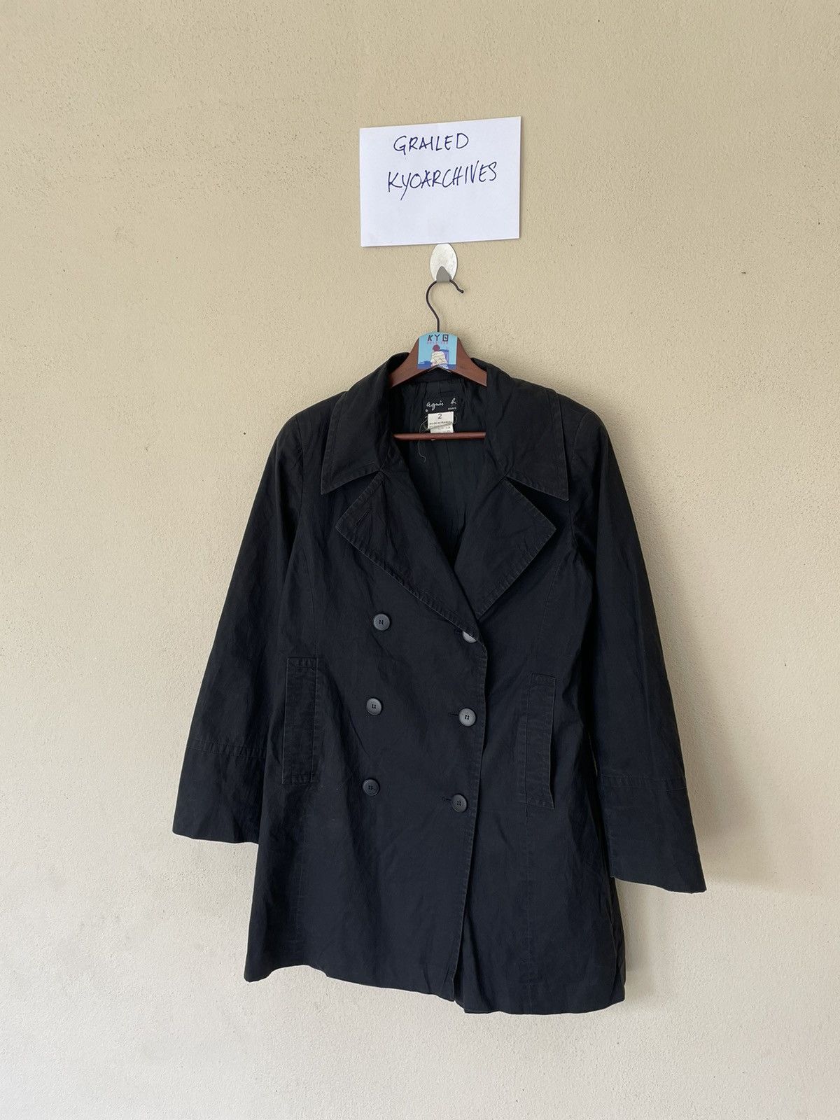 agnes b. AGNES B. BLACK JACKET Size US L / EU 52-54 / 3 - 2 Thumbnail