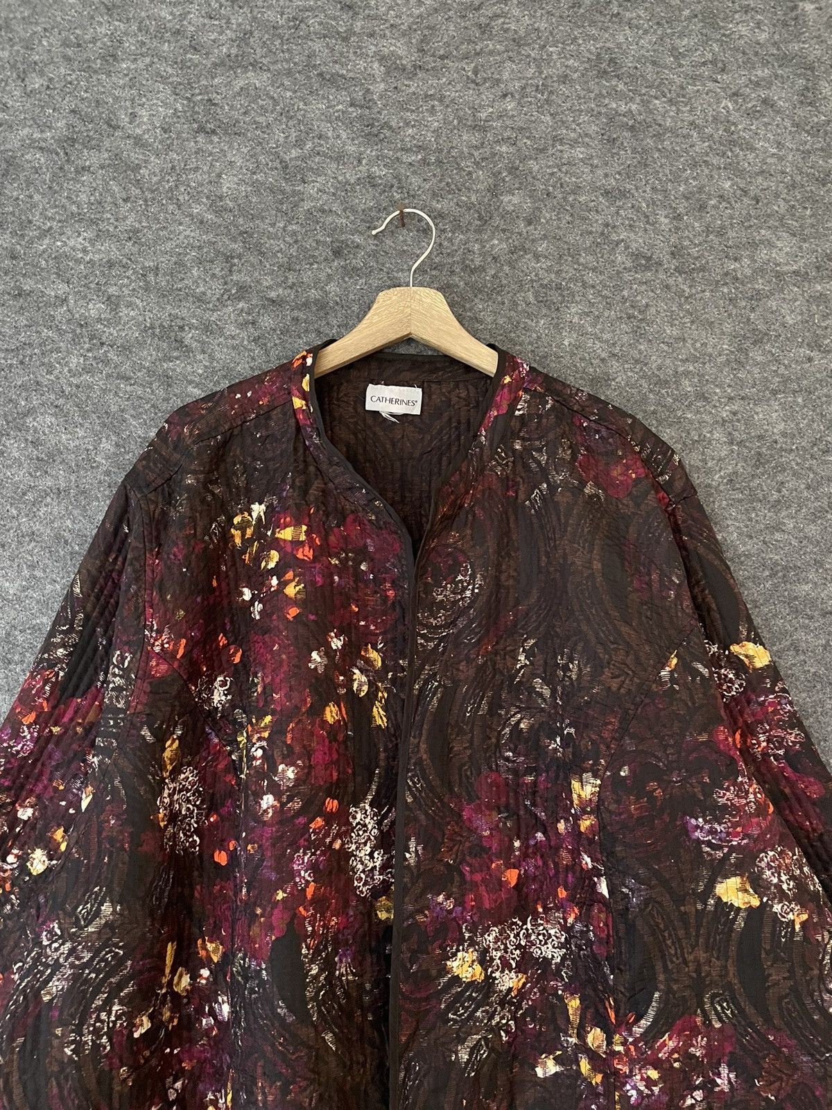 Japanese Brand × Vintage CATHERINES FLORAL CARDIGAN Size US L / EU 52-54 / 3 - 2 Thumbnail
