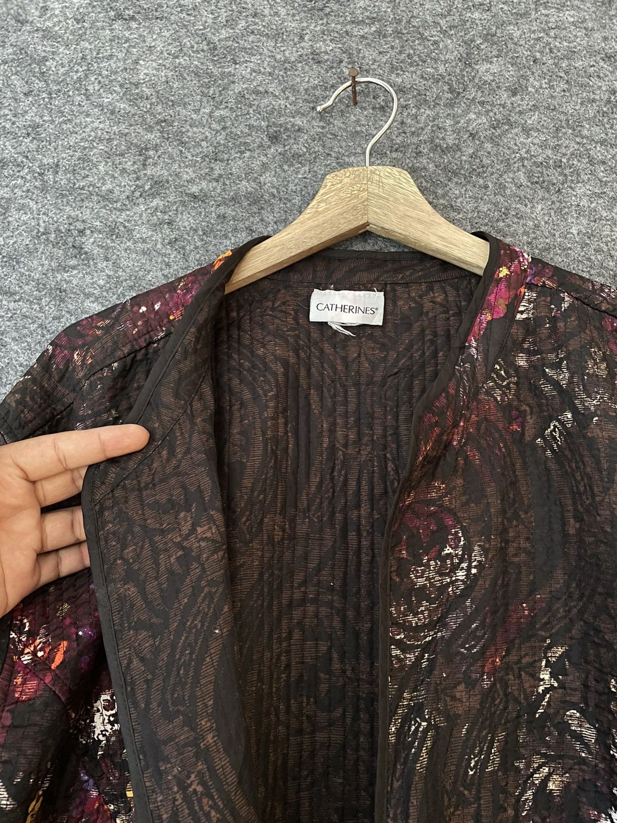 Japanese Brand × Vintage CATHERINES FLORAL CARDIGAN Size US L / EU 52-54 / 3 - 5 Thumbnail