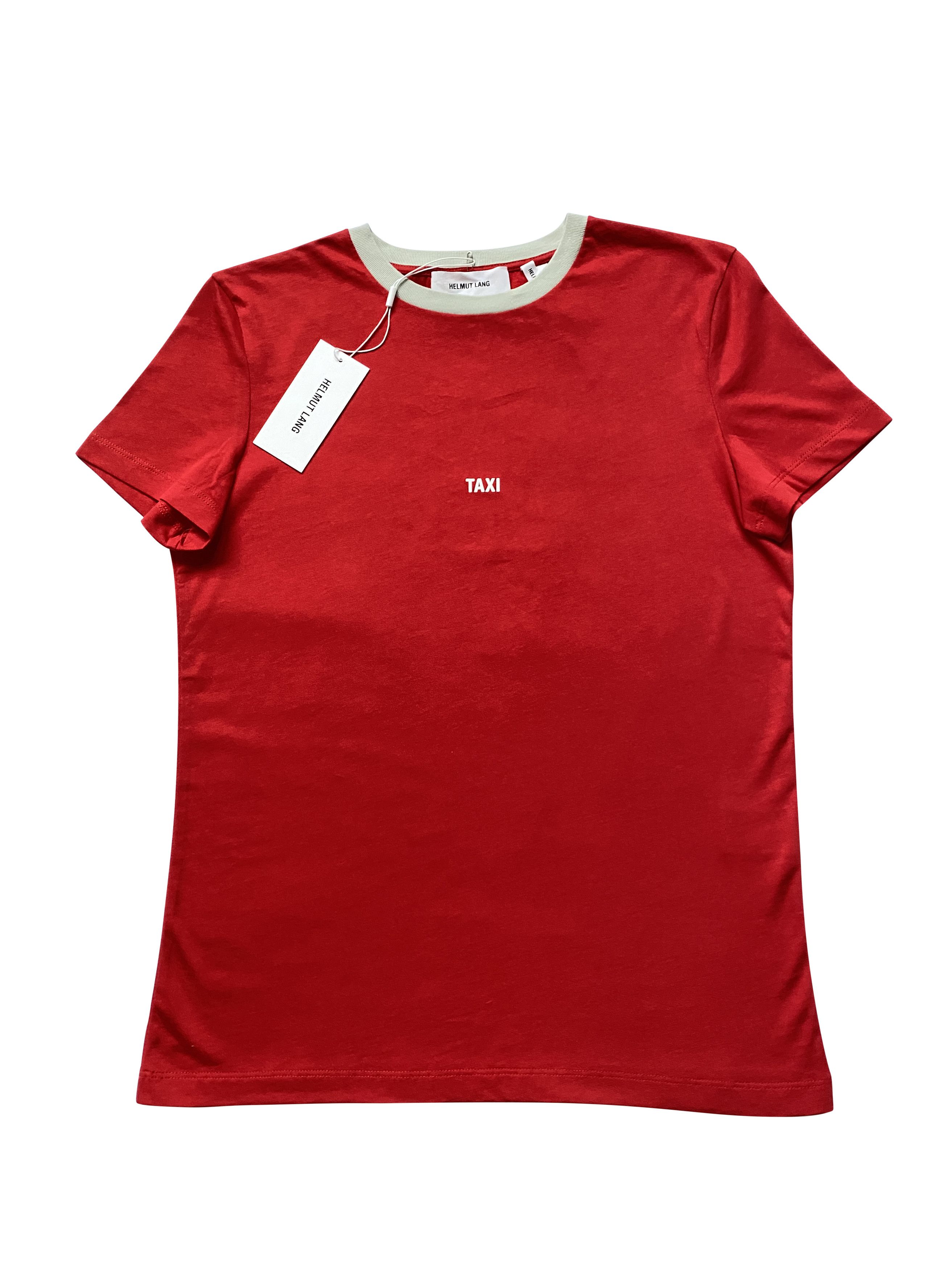 Helmut Lang ⚡️QUICK SALE⚡️Helmut Lang Red Taxi Tshirt Short Sleeve Size L / US 10 / IT 46 - 2 Thumbnail