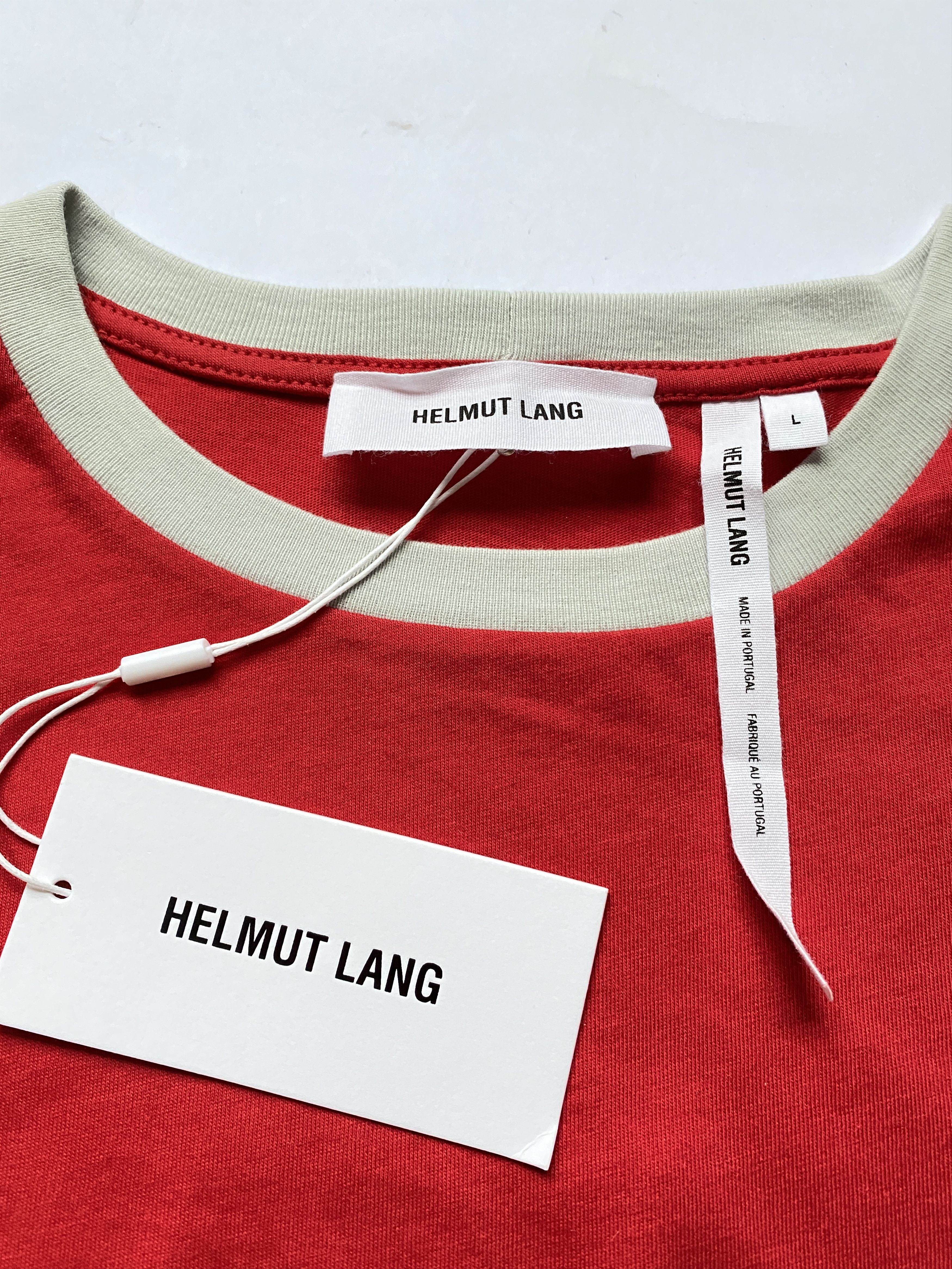 Helmut Lang ⚡️QUICK SALE⚡️Helmut Lang Red Taxi Tshirt Short Sleeve Size L / US 10 / IT 46 - 5 Thumbnail