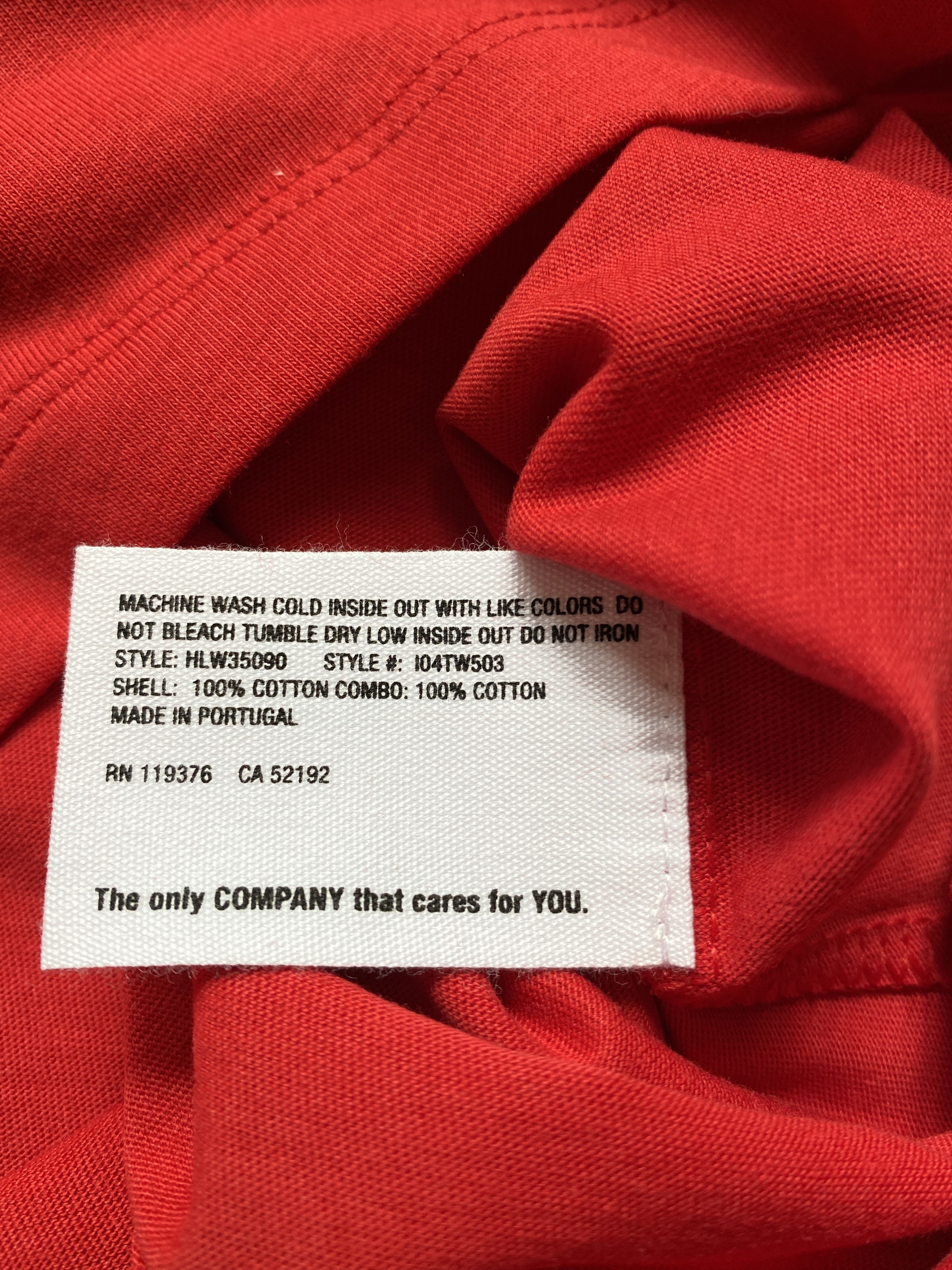 Helmut Lang ⚡️QUICK SALE⚡️Helmut Lang Red Taxi Tshirt Short Sleeve Size L / US 10 / IT 46 - 3 Thumbnail