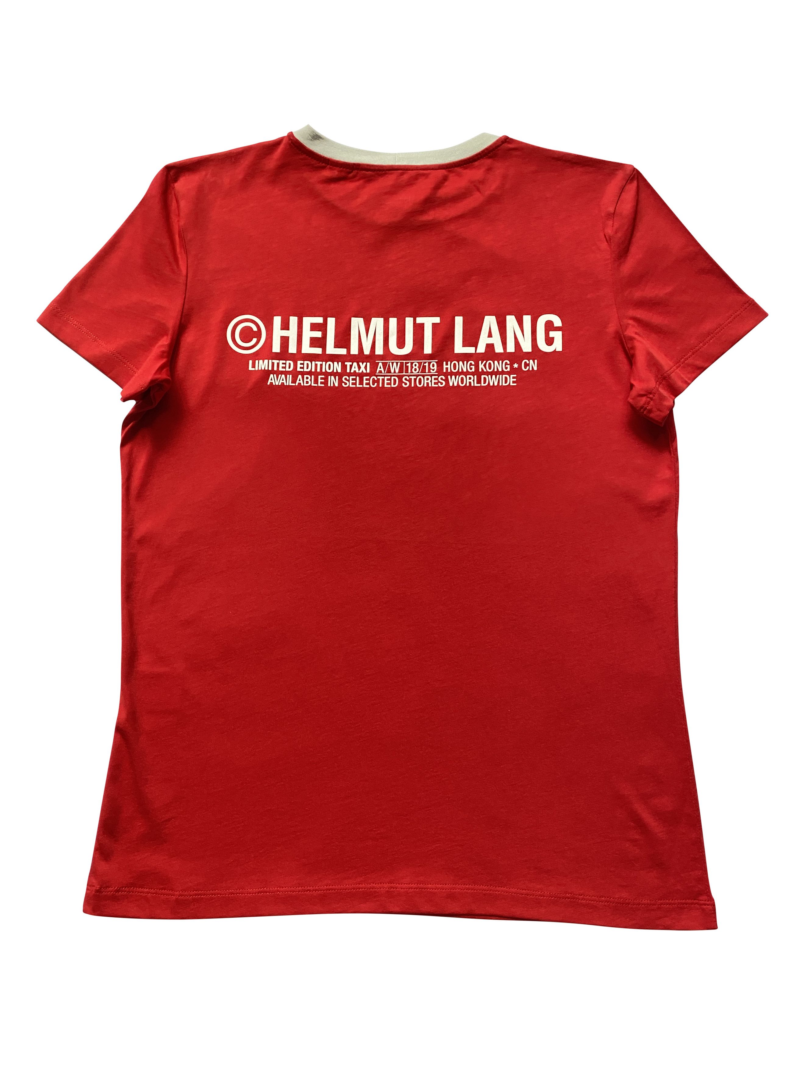Helmut Lang ⚡️QUICK SALE⚡️Helmut Lang Red Taxi Tshirt Short Sleeve Size L / US 10 / IT 46 - 1 Thumbnail