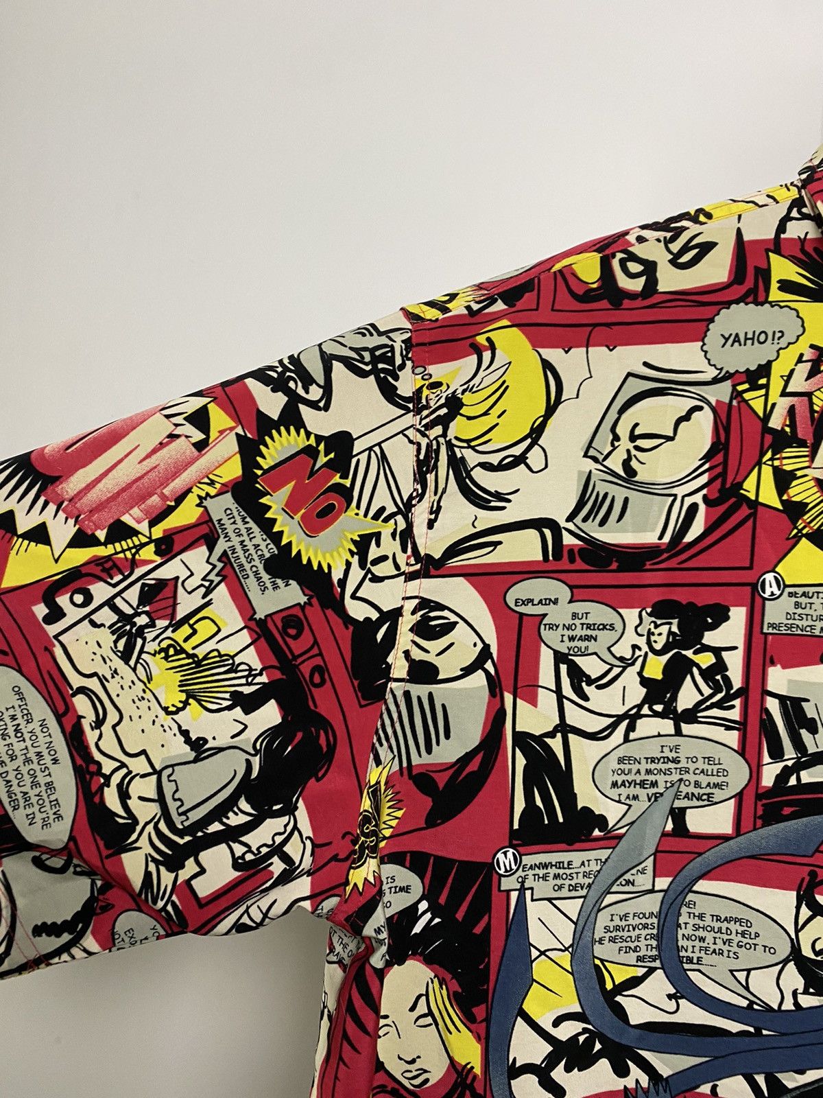 Marc Buchanan × Pelle Pelle × Vintage 90s Pelle Pelle vintage full print comic shirt button up Size US L / EU 52-54 / 3 - 6 Thumbnail