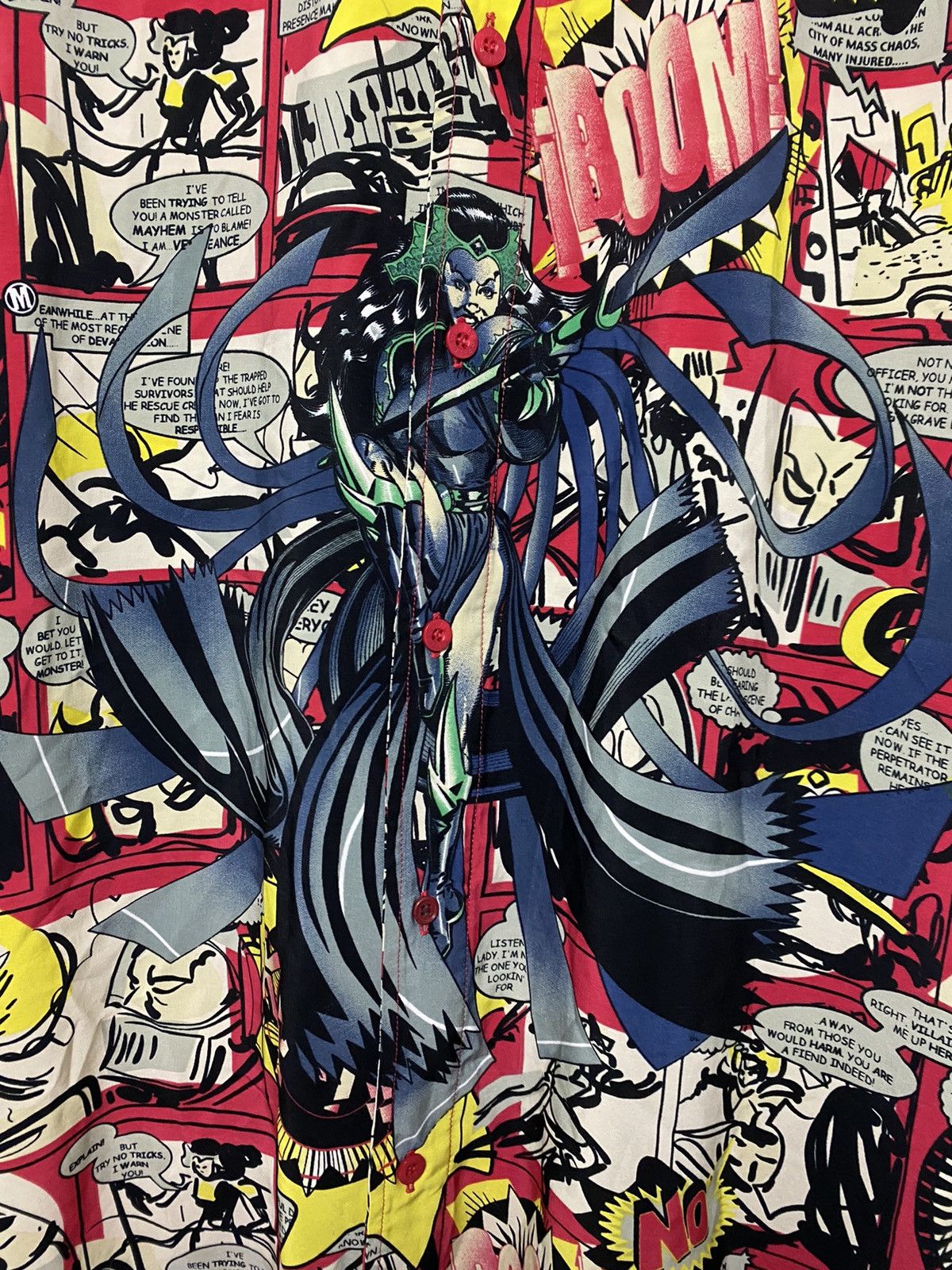 Marc Buchanan × Pelle Pelle × Vintage 90s Pelle Pelle vintage full print comic shirt button up Size US L / EU 52-54 / 3 - 2 Thumbnail