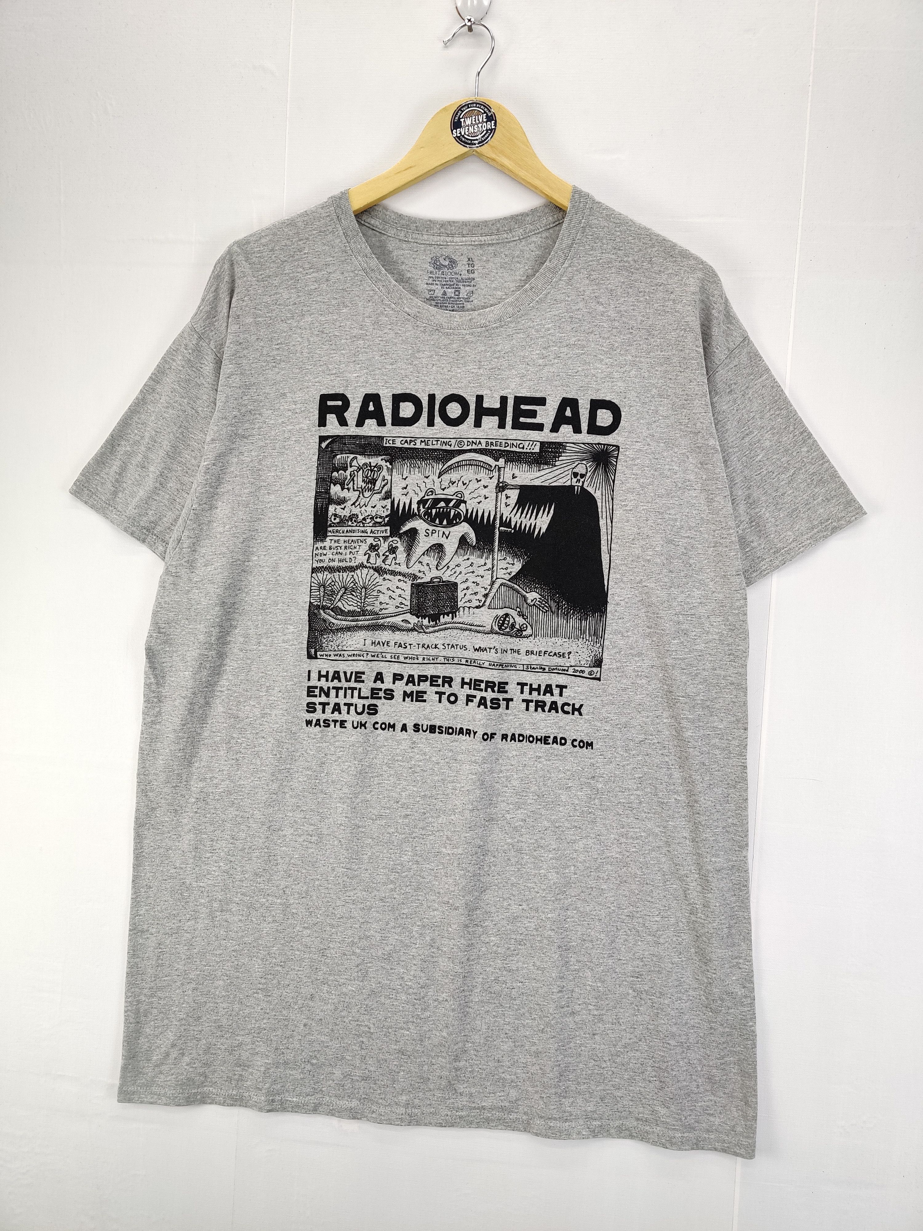 Band Tees Radiohead Stanley Donwood 2000 Band Tee Tshirt Size US XL / EU 56 / 4 - 2 Thumbnail