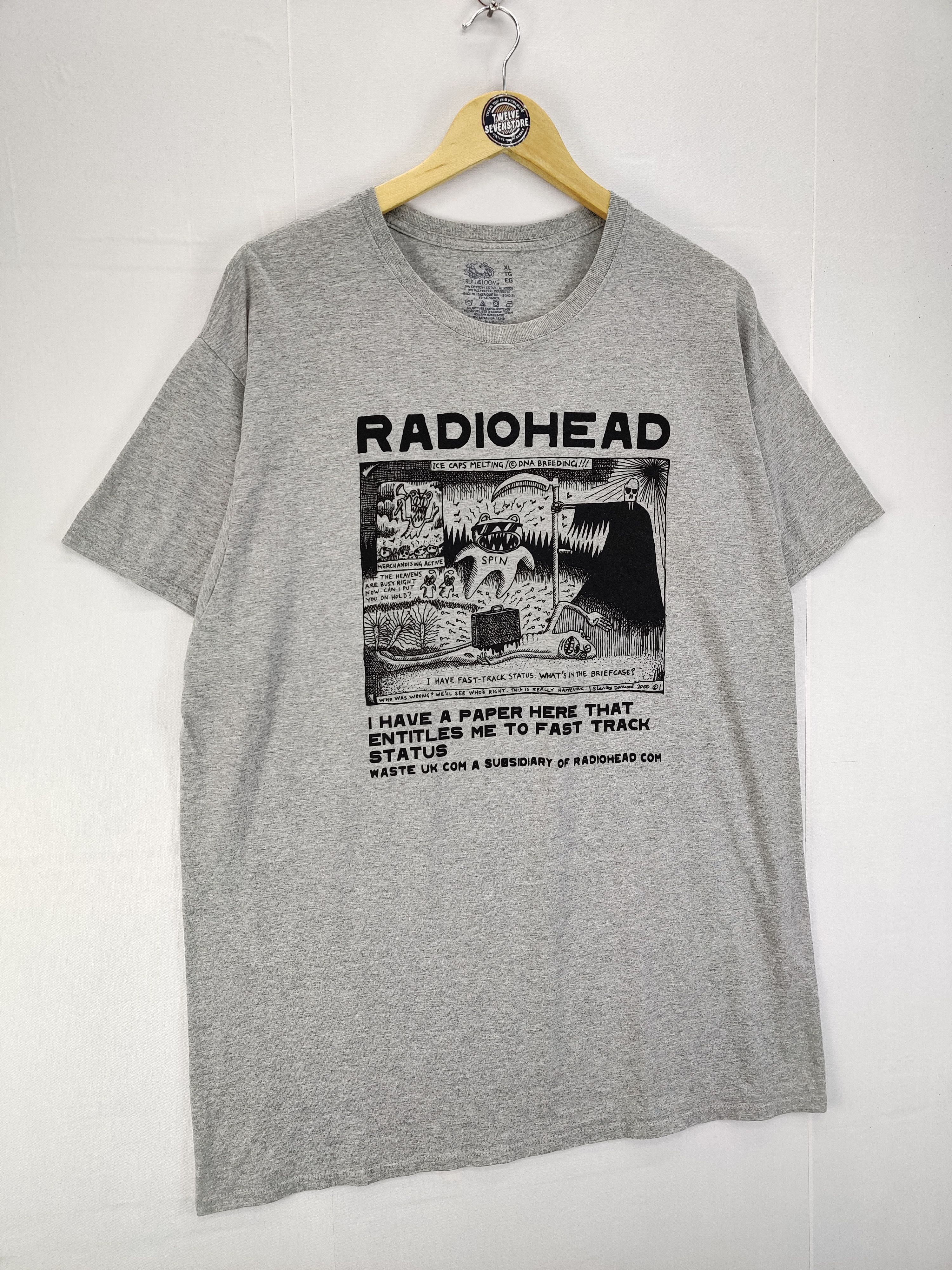 Band Tees Radiohead Stanley Donwood 2000 Band Tee Tshirt Size US XL / EU 56 / 4 - 6 Thumbnail