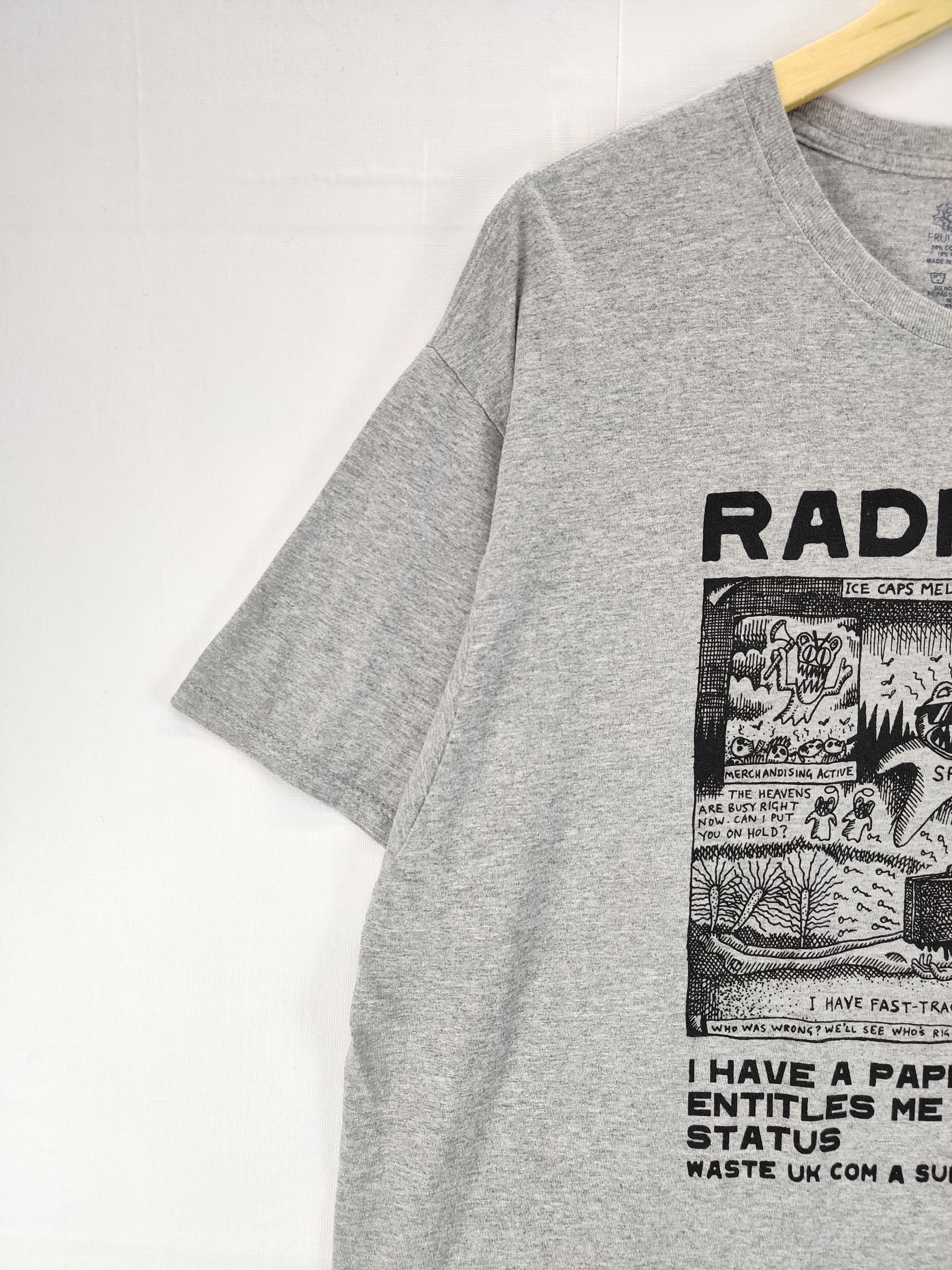 Band Tees Radiohead Stanley Donwood 2000 Band Tee Tshirt Size US XL / EU 56 / 4 - 5 Thumbnail