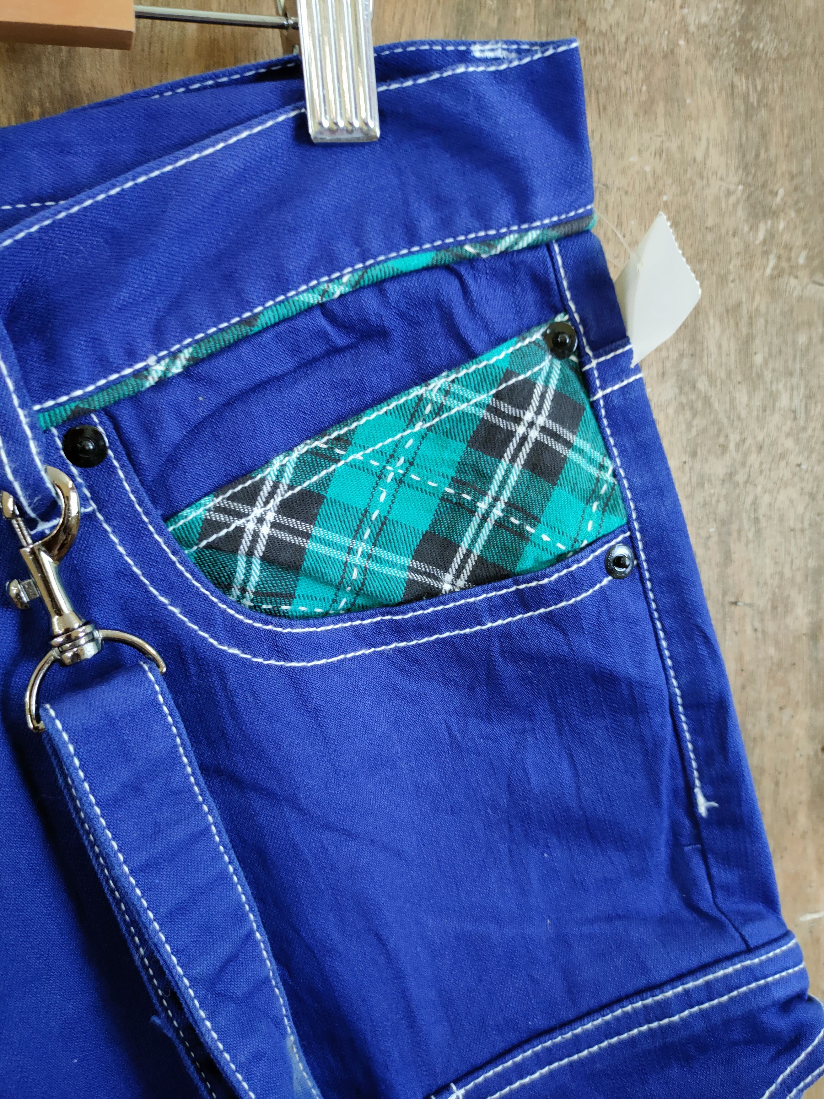 Japanese Brand DLL Japan blue multipocket denim overall cargo pants #1084DL Size US 32 / EU 48 - 5 Thumbnail