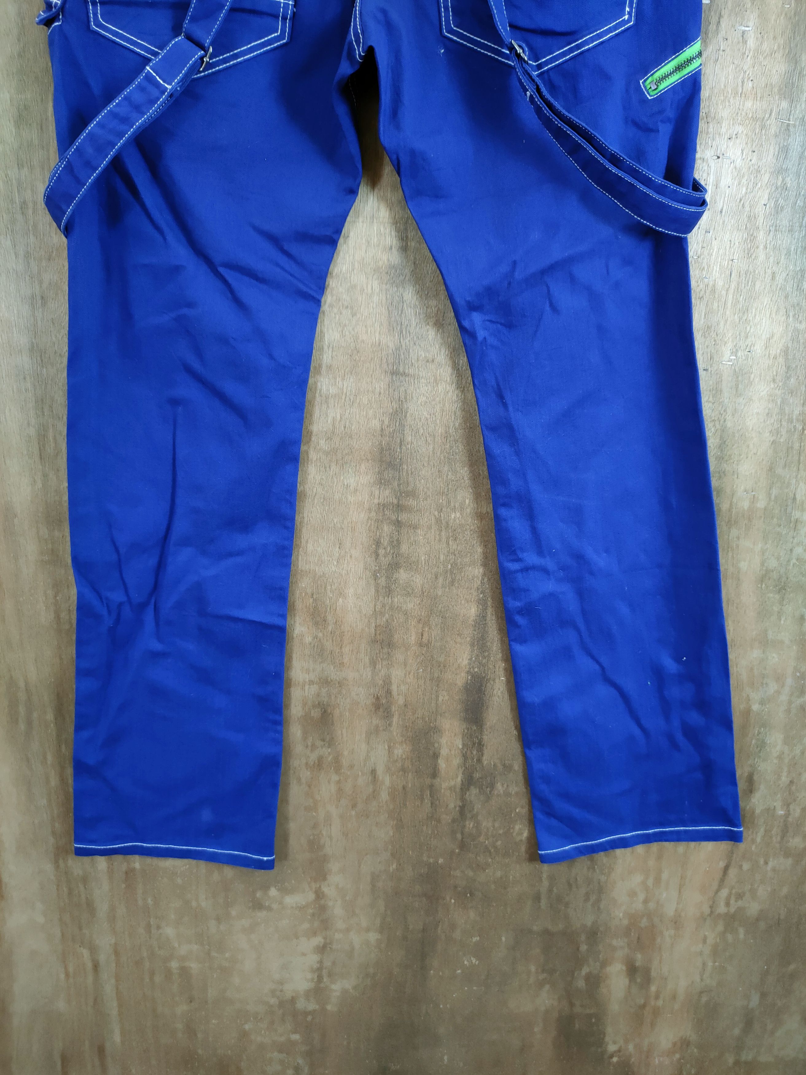 Japanese Brand DLL Japan blue multipocket denim overall cargo pants #1084DL Size US 32 / EU 48 - 8 Thumbnail
