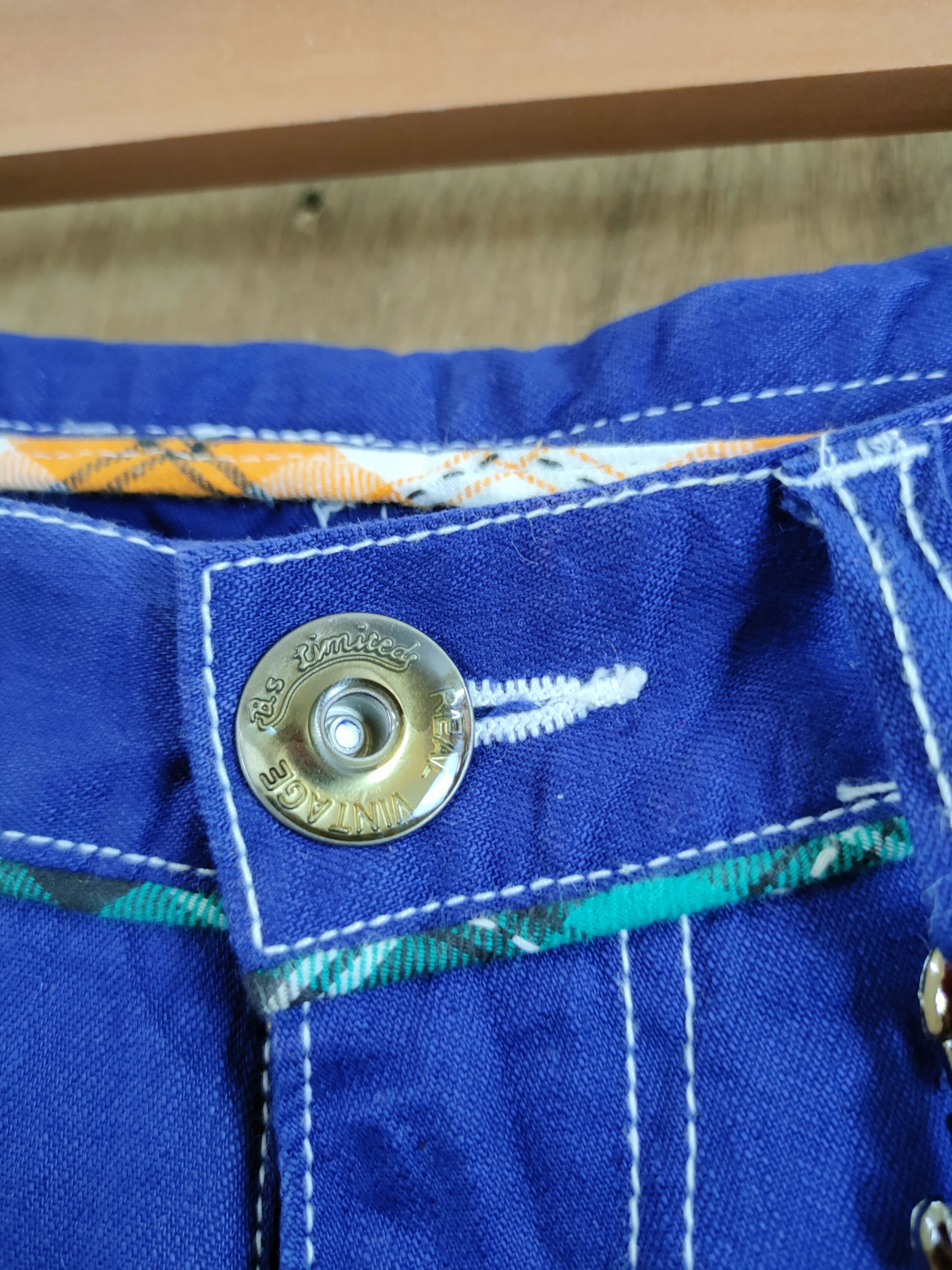 Japanese Brand DLL Japan blue multipocket denim overall cargo pants #1084DL Size US 32 / EU 48 - 4 Thumbnail