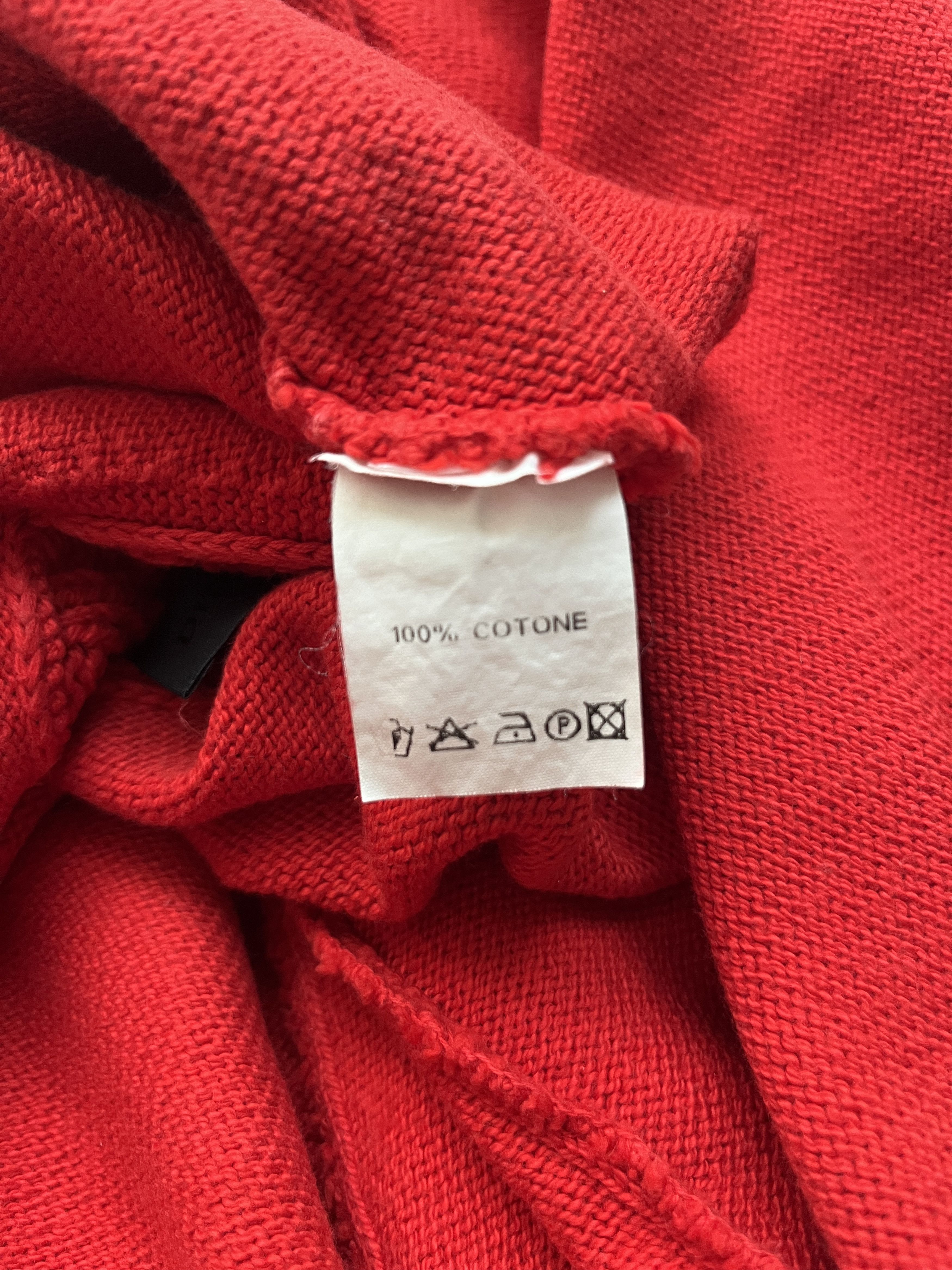 Dirk Van Saene ⚡️QUICK SALE⚡️Dirk van Saene Red Short Sleeve Knit Sweater Size M / US 6-8 / IT 42-44 - 4 Thumbnail