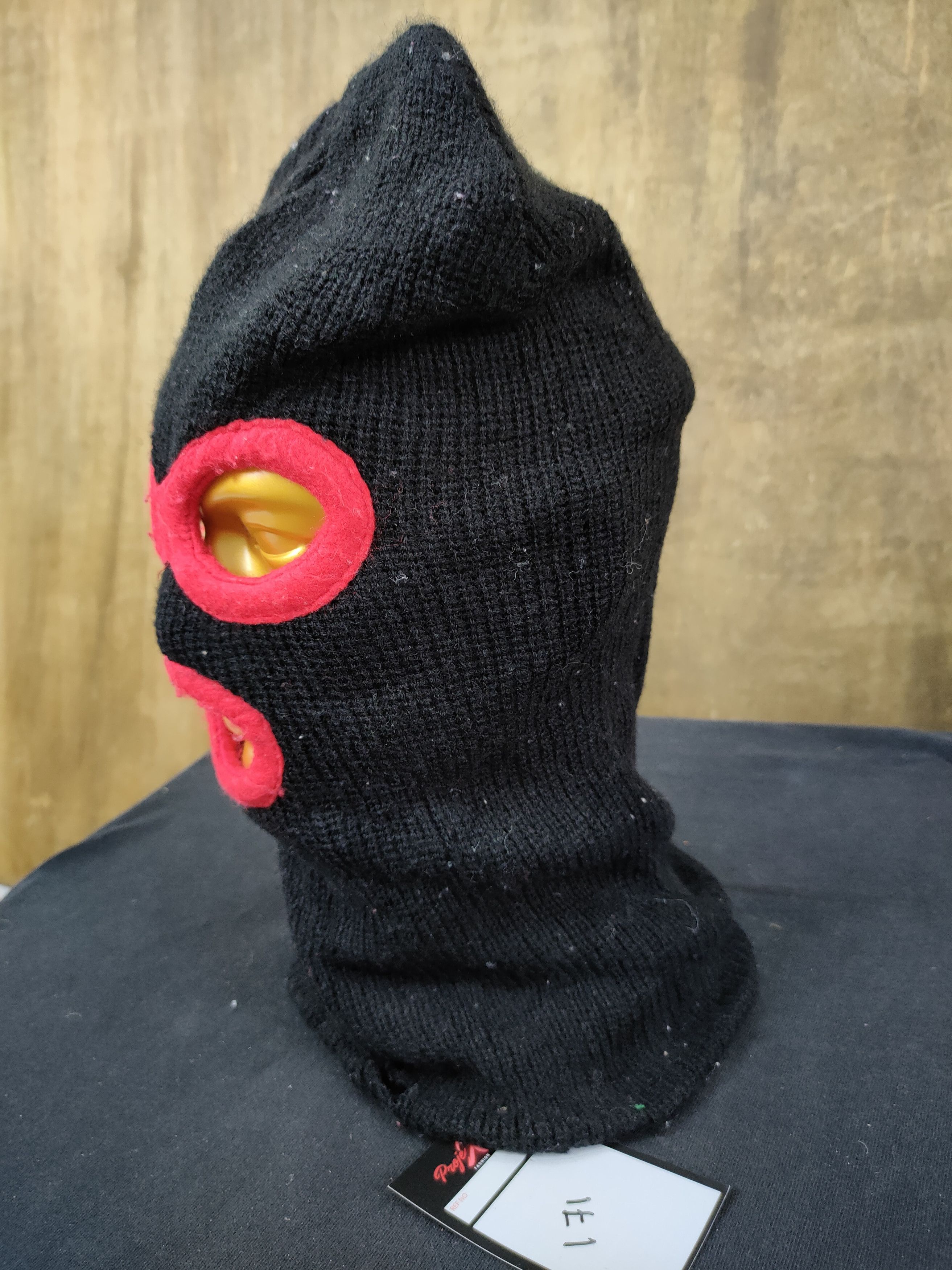 Japanese Brand × Vintage Mask horror black red monster beanie Halloween vtg #171 Size ONE SIZE - 2 Thumbnail