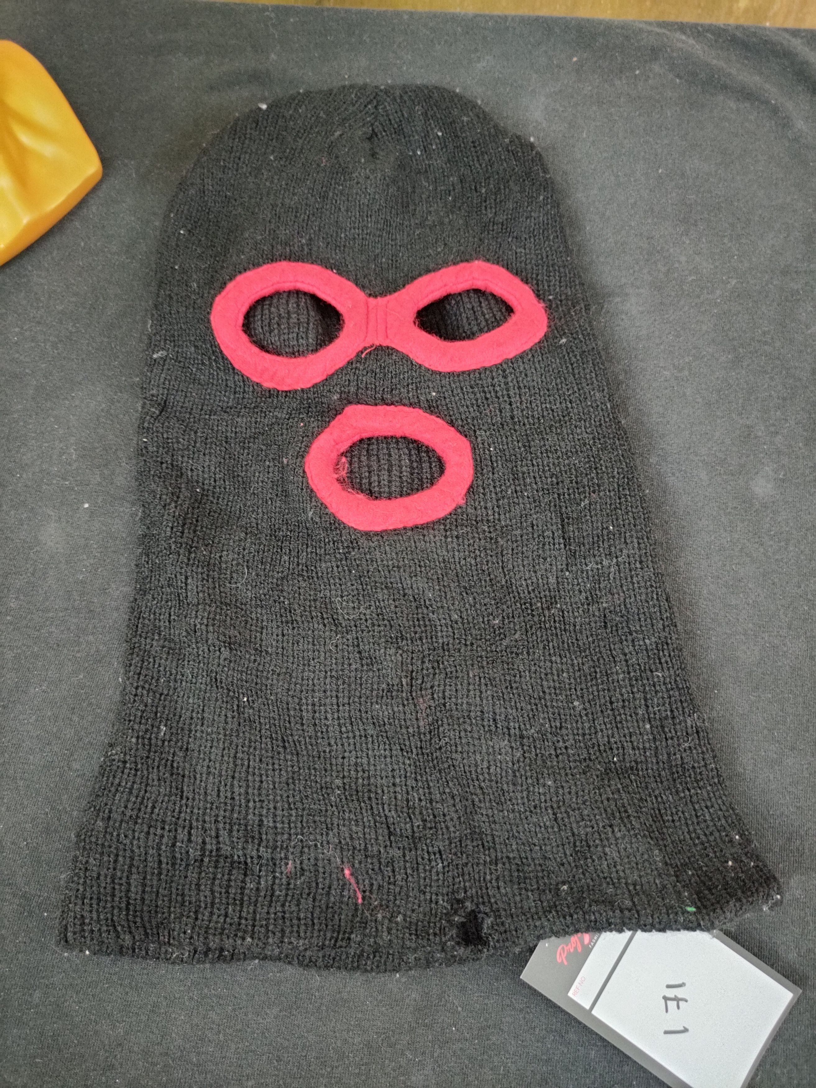 Japanese Brand × Vintage Mask horror black red monster beanie Halloween vtg #171 Size ONE SIZE - 5 Thumbnail