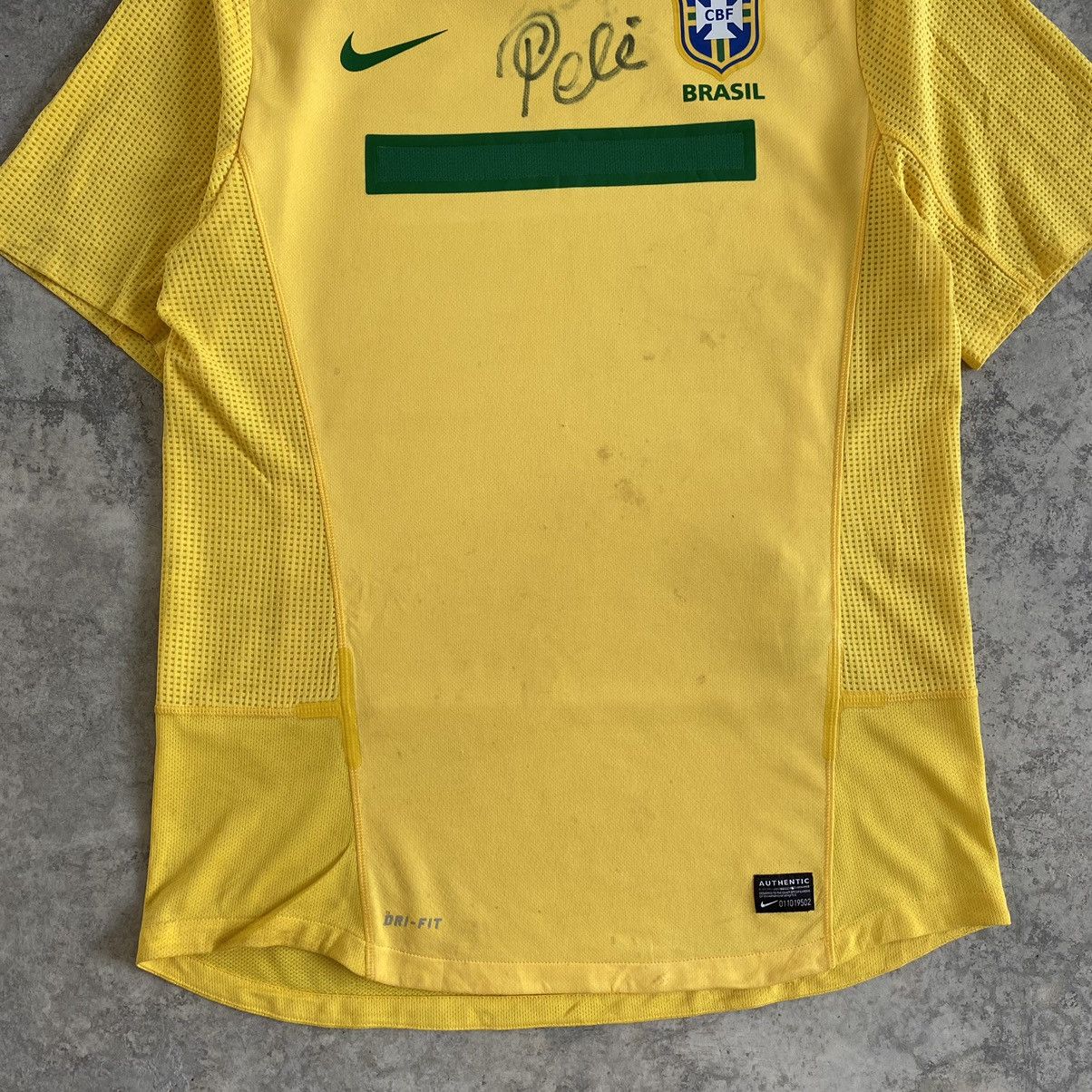 Nike 2011/12 Pele’s Signature Brazil Home Football Soccer Jersey Size US XL / EU 56 / 4 - 3 Thumbnail