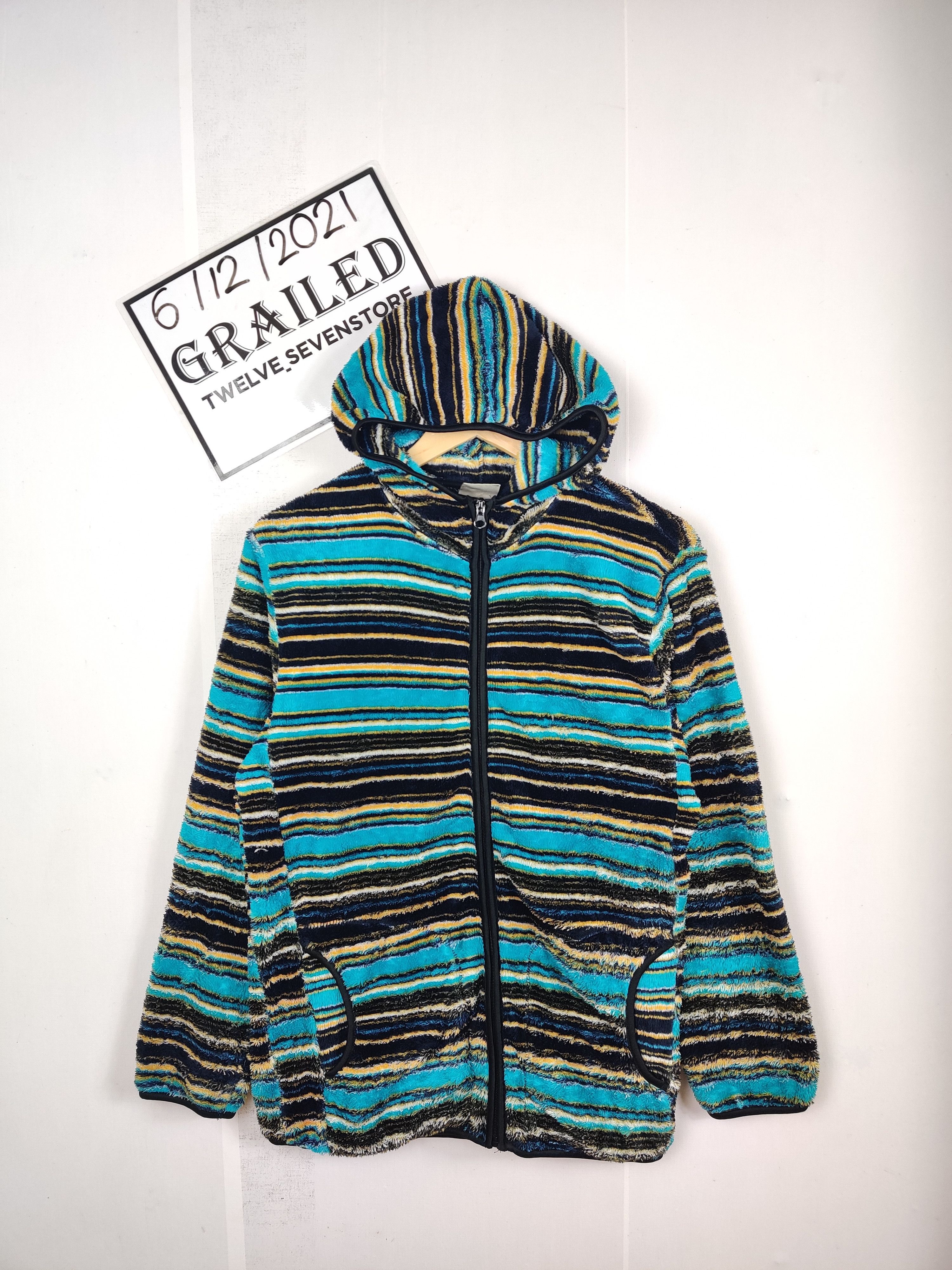 Japanese Brand Vintage Japanese Brand Old Mills Fleece Sweater Jacket Size US L / EU 52-54 / 3 - 1 Thumbnail