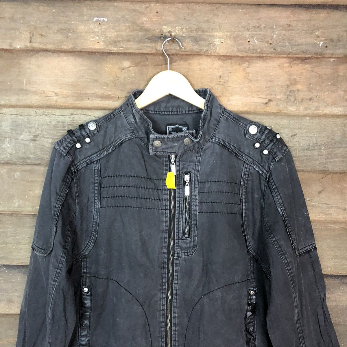 Japanese Brand DLL X Black seditionaries punk bikers Jacket #A2555 Size US M / EU 48-50 / 2 - 2 Thumbnail