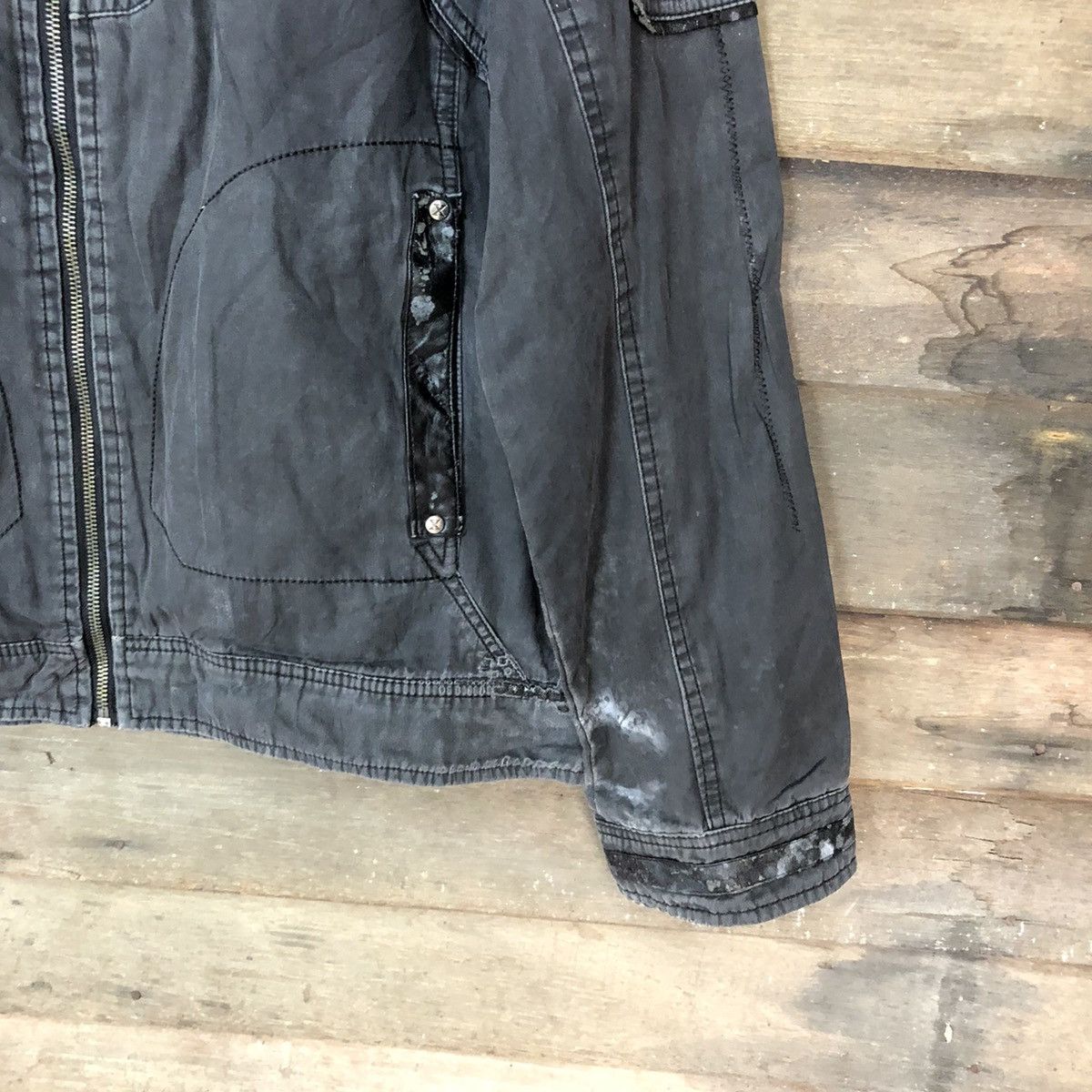 Japanese Brand DLL X Black seditionaries punk bikers Jacket #A2555 Size US M / EU 48-50 / 2 - 5 Thumbnail