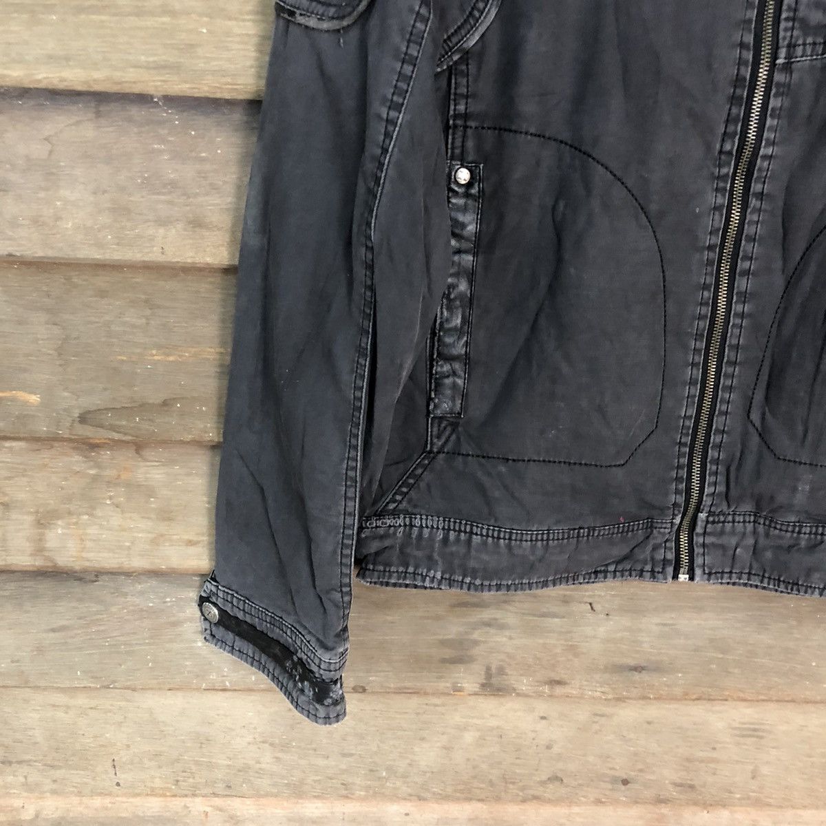 Japanese Brand DLL X Black seditionaries punk bikers Jacket #A2555 Size US M / EU 48-50 / 2 - 4 Thumbnail