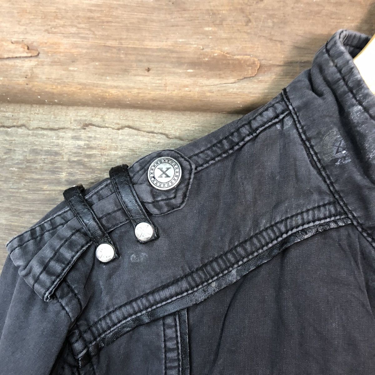 Japanese Brand DLL X Black seditionaries punk bikers Jacket #A2555 Size US M / EU 48-50 / 2 - 9 Thumbnail