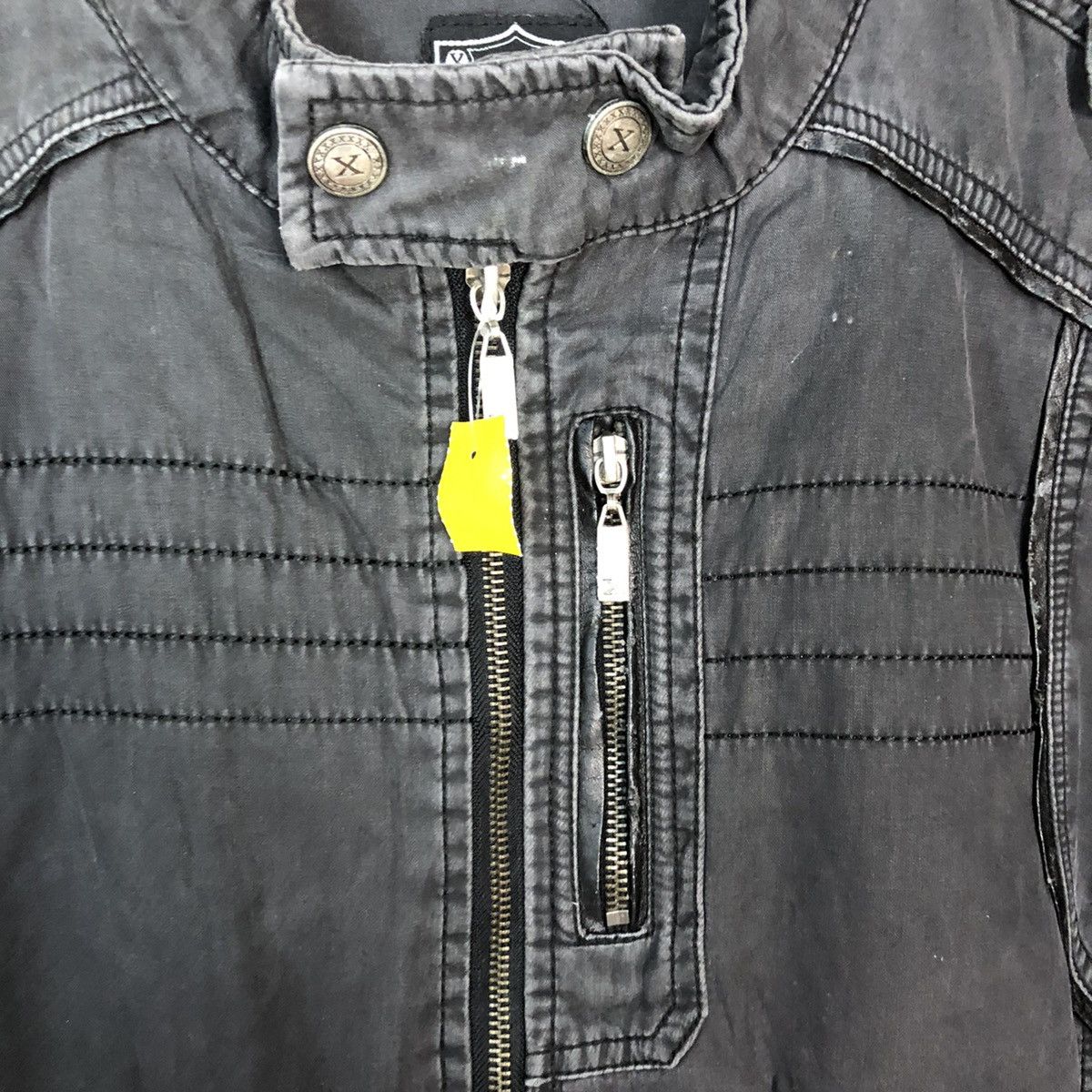 Japanese Brand DLL X Black seditionaries punk bikers Jacket #A2555 Size US M / EU 48-50 / 2 - 6 Thumbnail