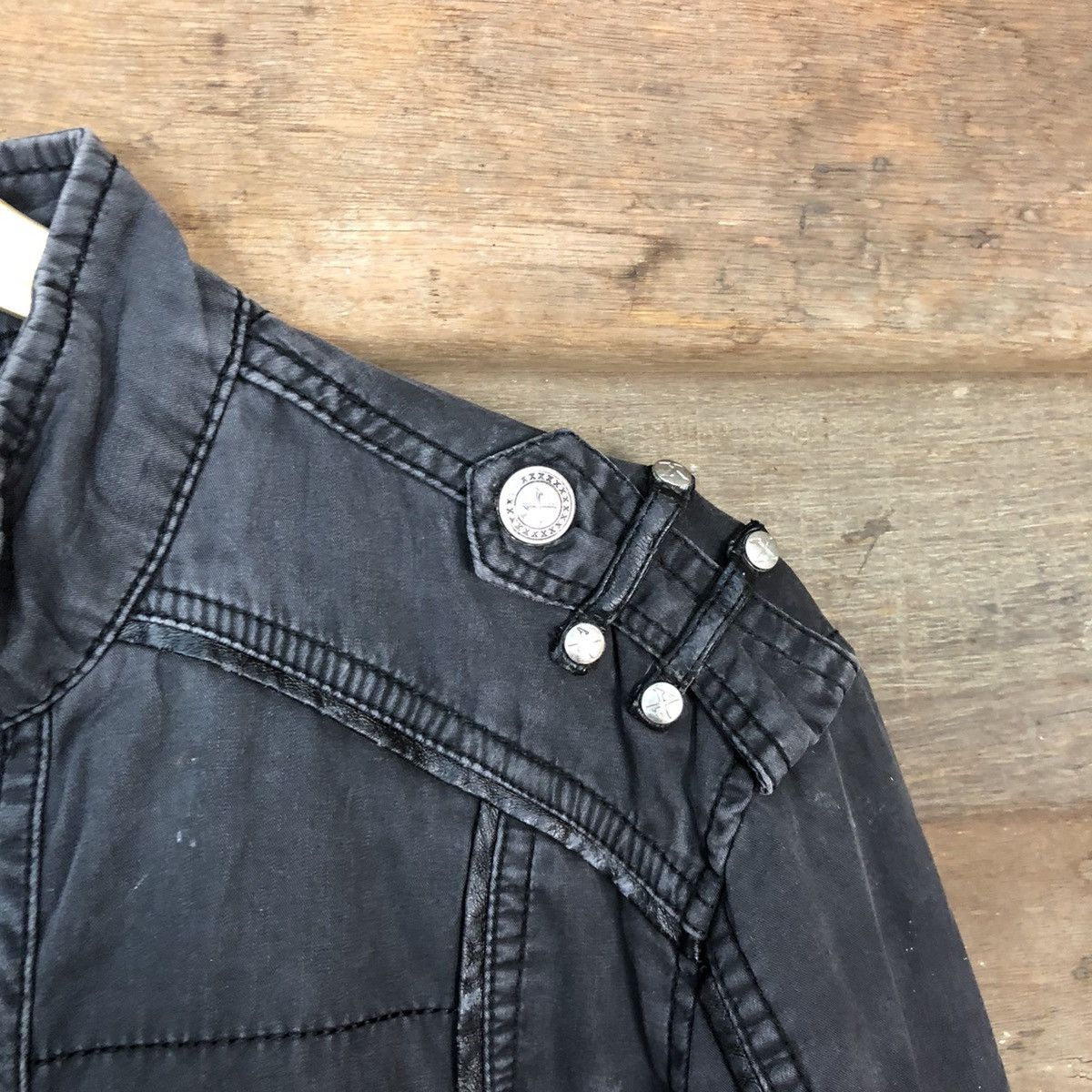 Japanese Brand DLL X Black seditionaries punk bikers Jacket #A2555 Size US M / EU 48-50 / 2 - 8 Thumbnail